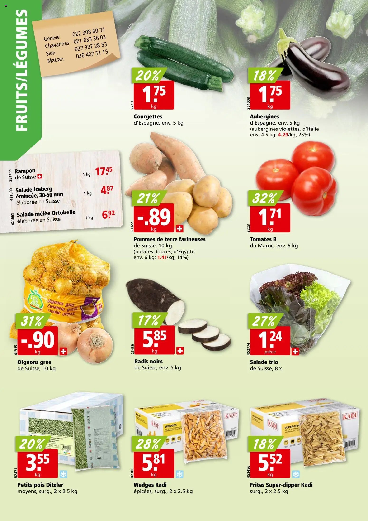 Aligro Aktionen Chavannes, Matran, Genève, Sion (2026-03-02 - 2026-03-07) | 2