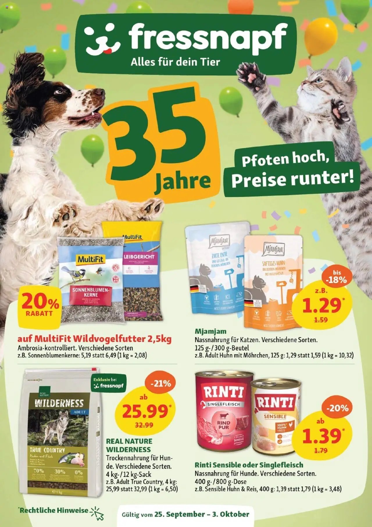 Fressnapf Aktionen (2025-09-25 - 2025-10-03) | 1