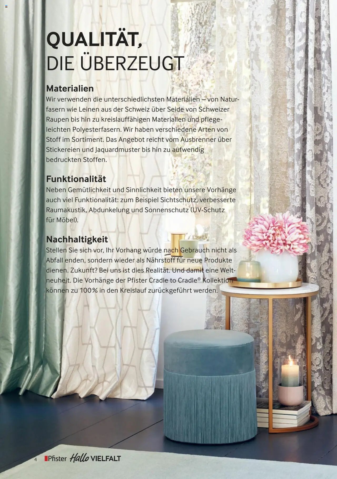 Pfister Broschüre Vorhangservice (2023-09-05 - 2025-12-31) | 4