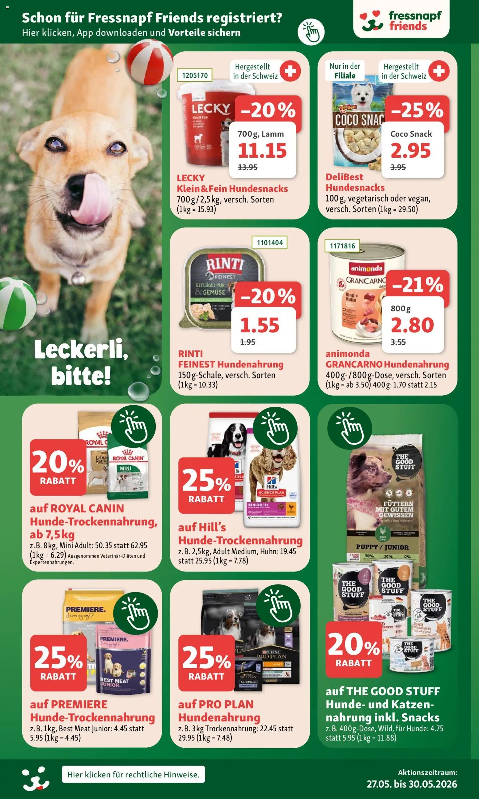 Fressnapf aktionen (2026-05-27 - 2026-05-30)