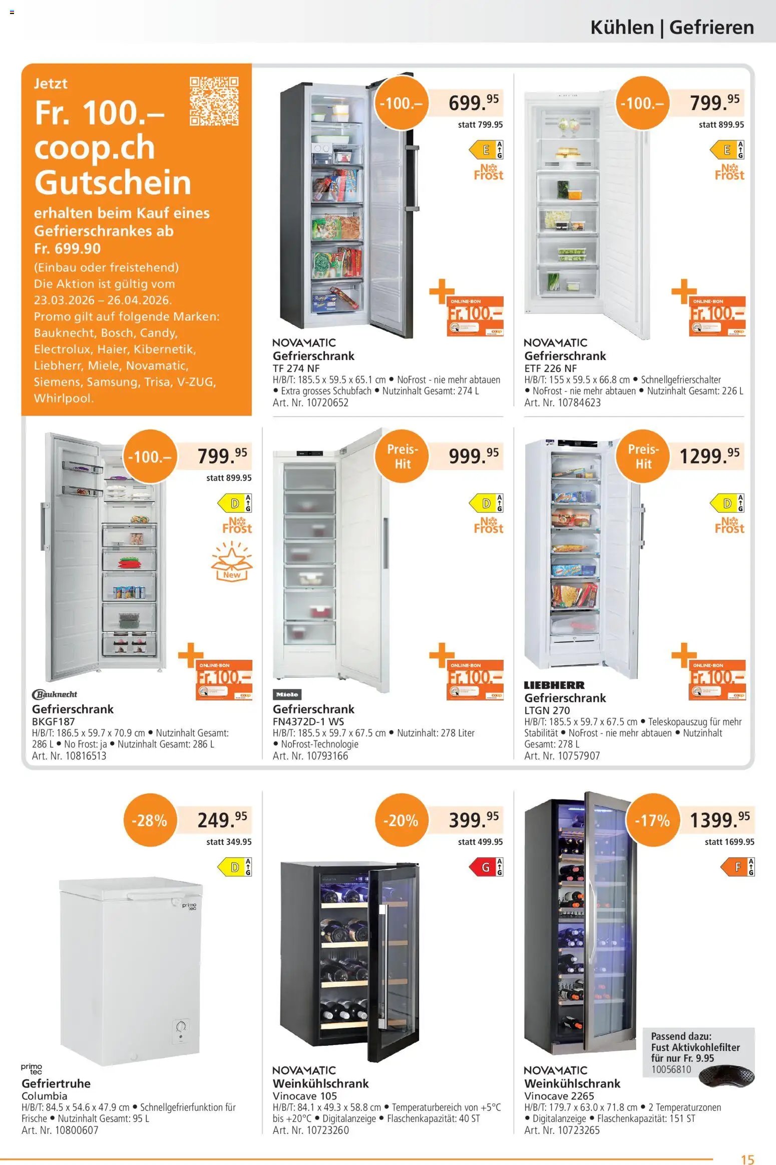 Fust aktionen (2026-03-23 - 2026-04-26) | 15