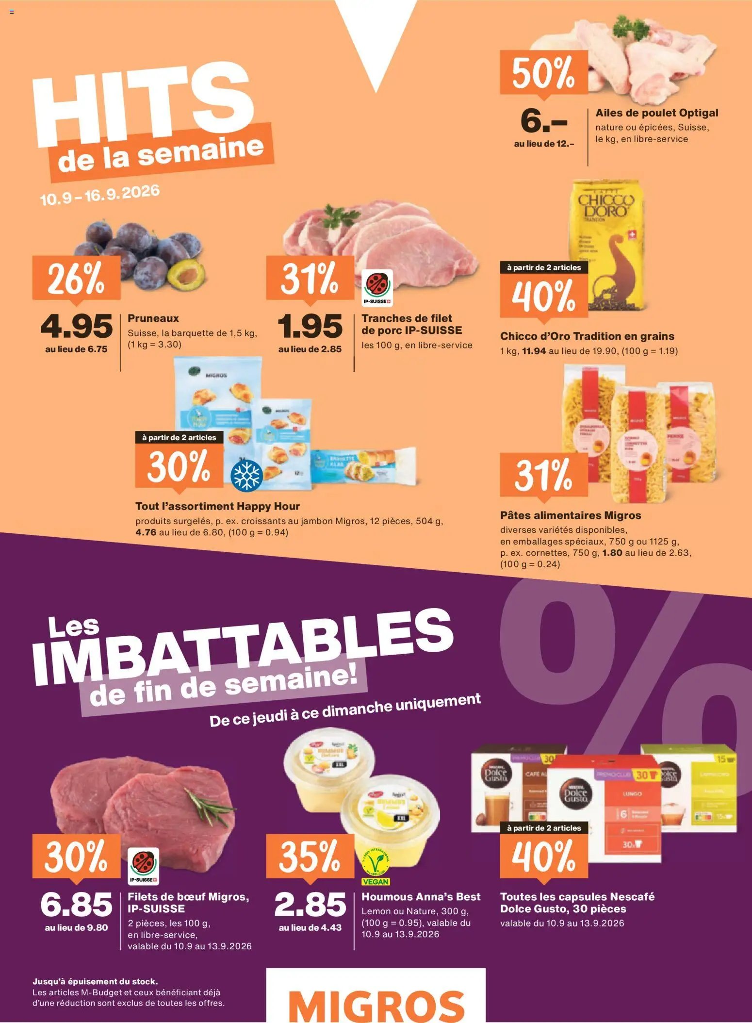 Migros aktionen Magazine FR