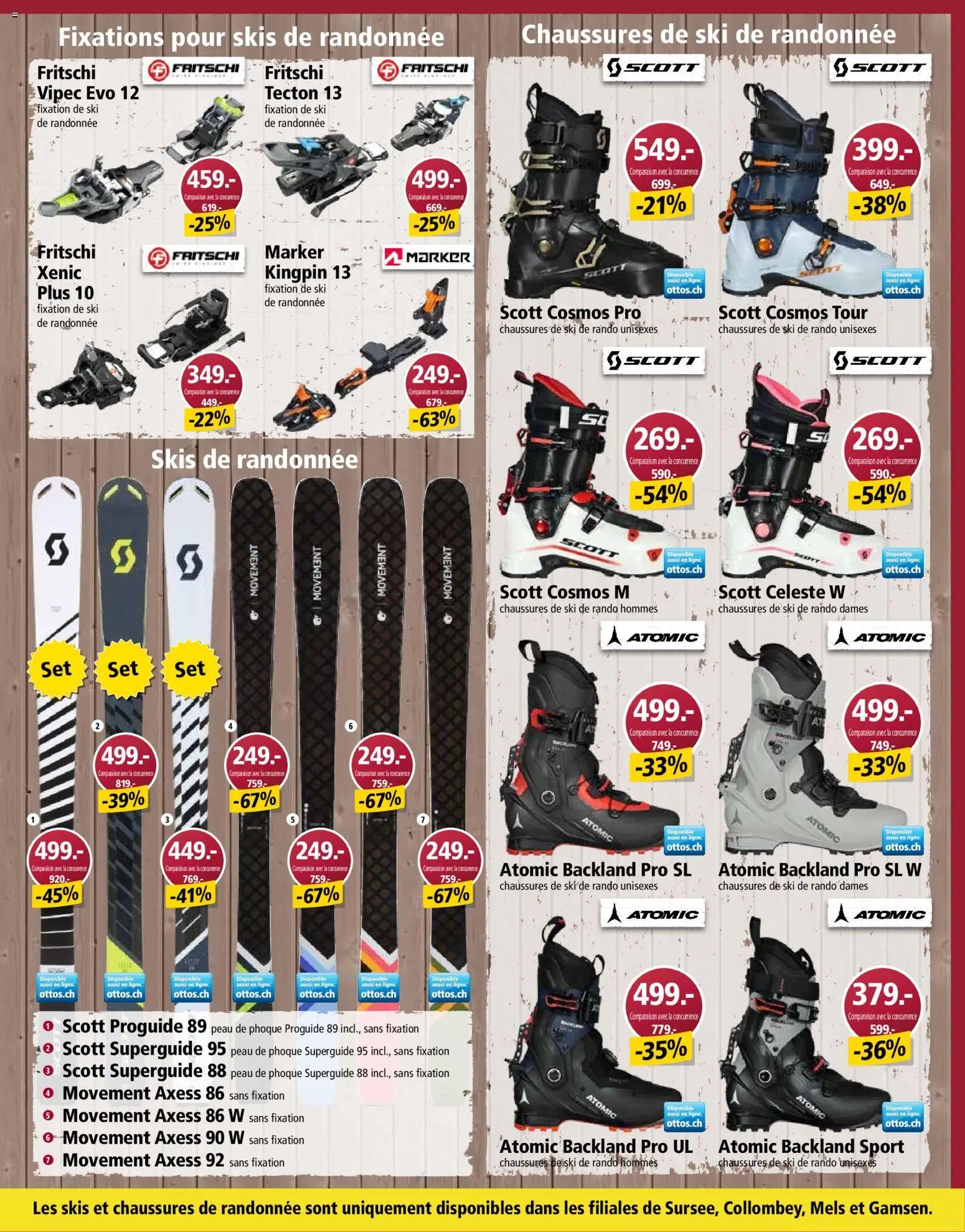 Otto's aktionen Spécial sports d'hiver