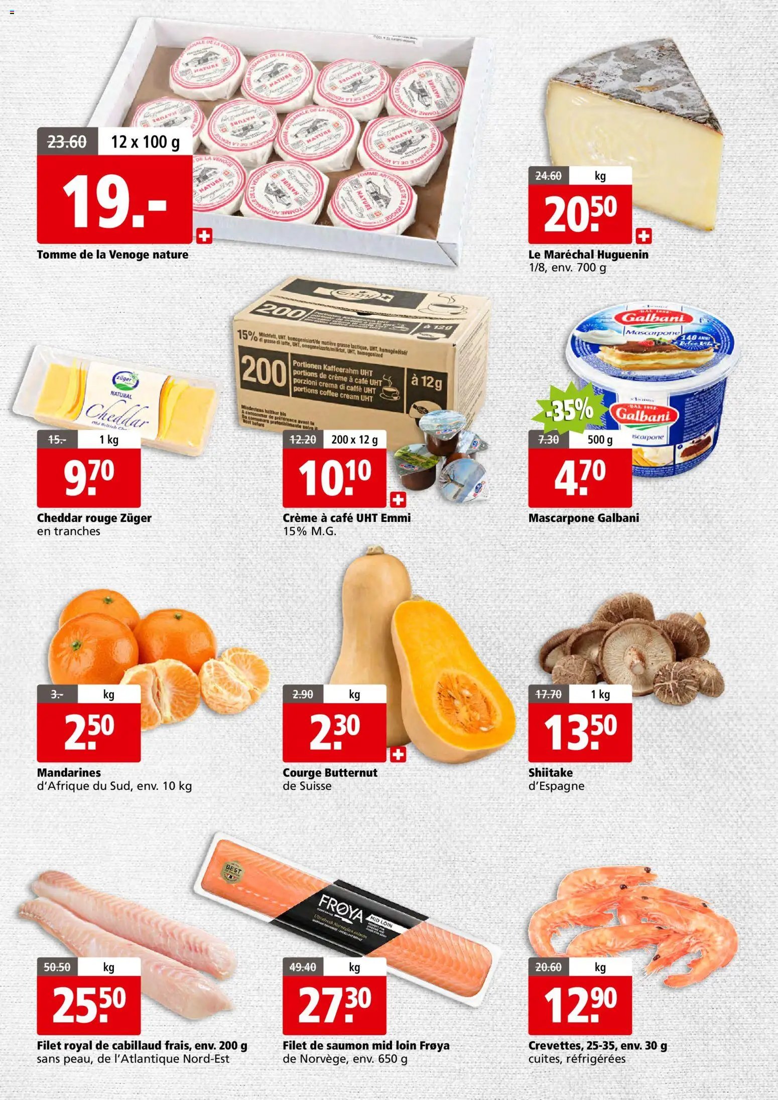 Aligro aktionen Business Chavannes, Matran, Genève, Sion