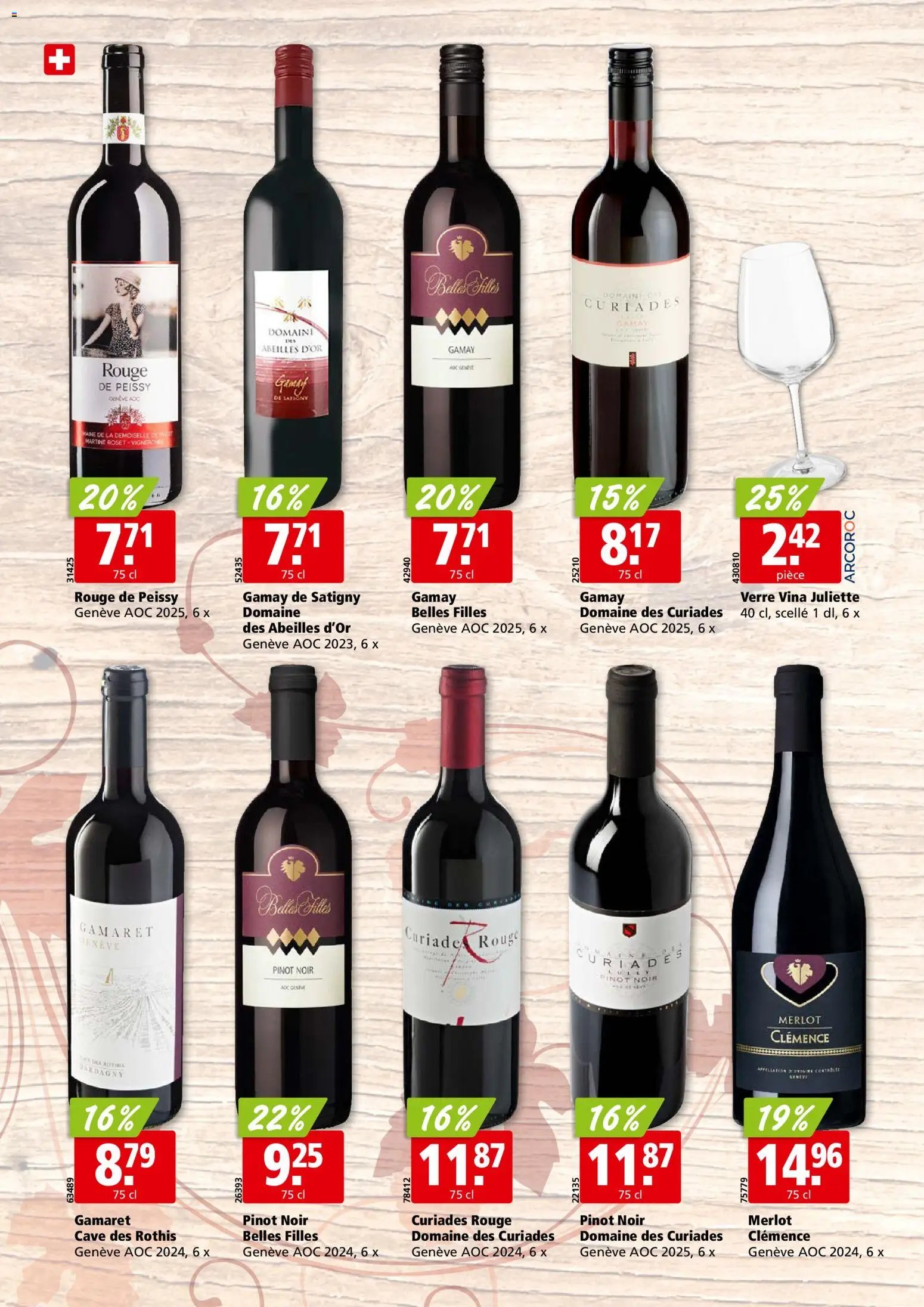 Aligro aktionen Vins Genf