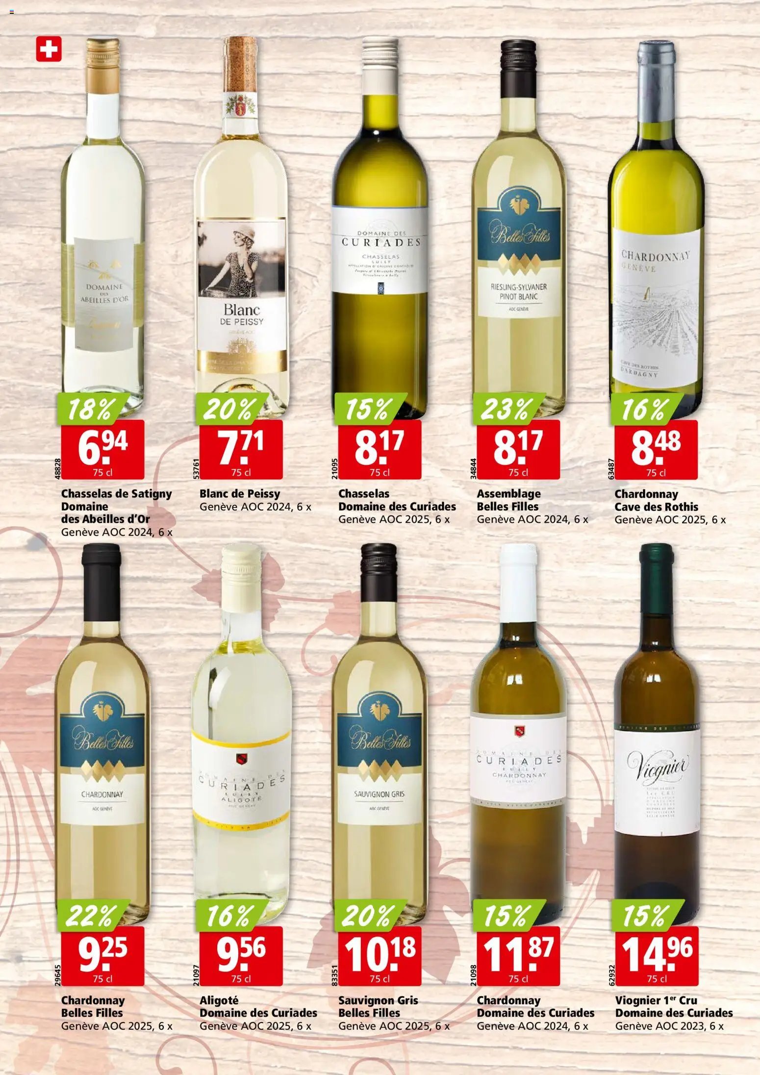 Aligro aktionen Vins Genf
