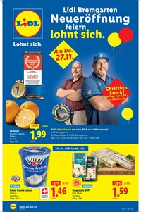 Lidl Aktionen Neueröffnung Bremgarten (2025-11-27 - 2025-12-03)
