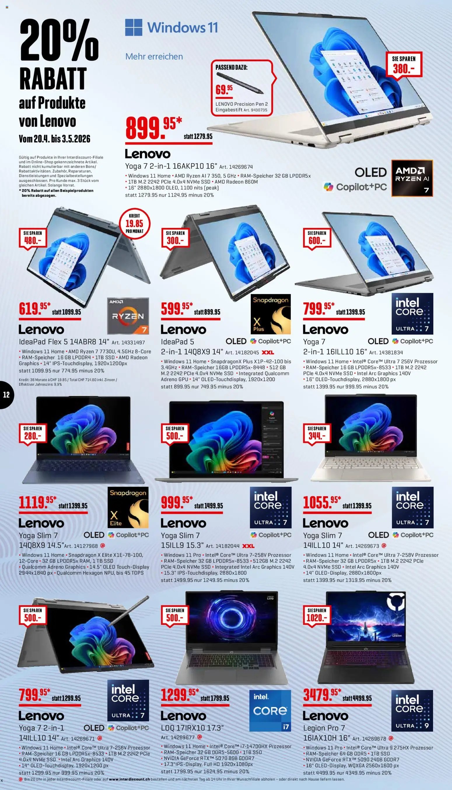 Interdiscount aktionen (2026-04-20 - 2026-05-03)