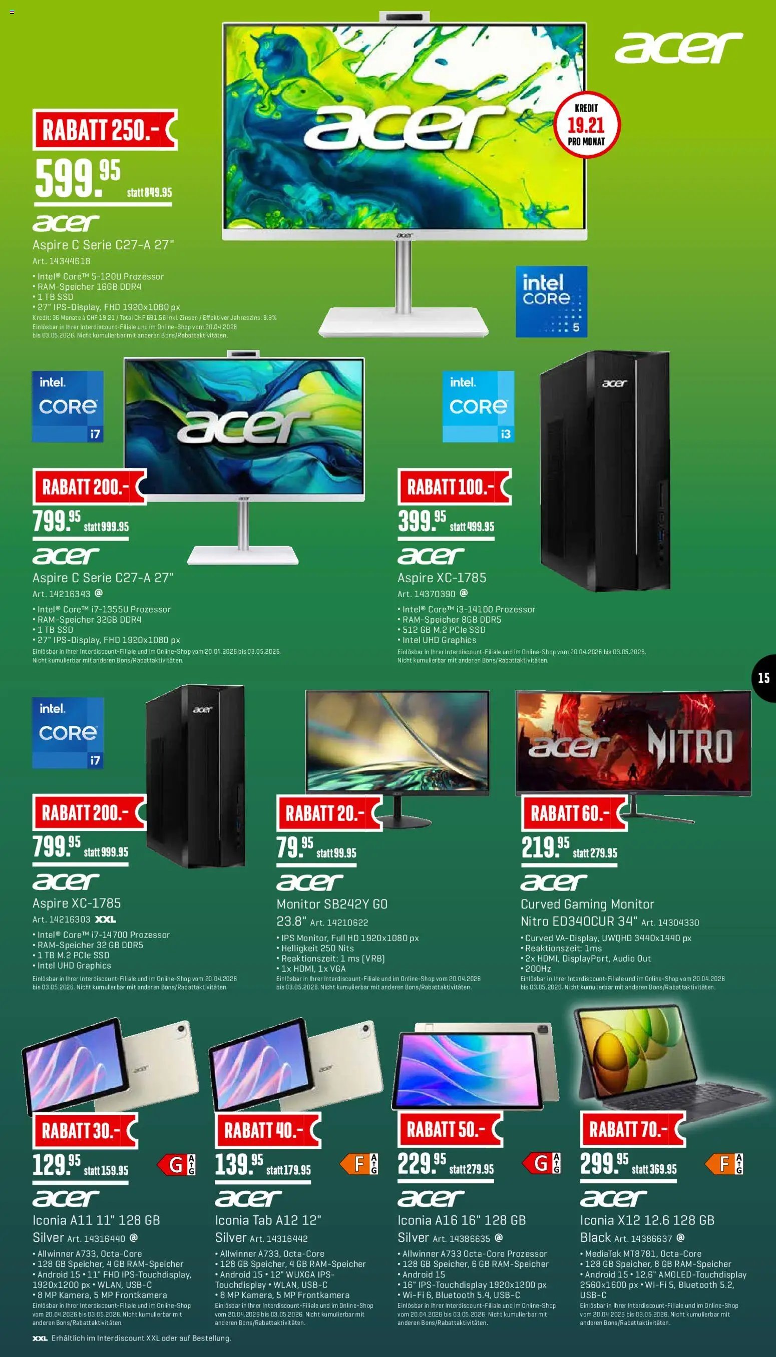 Interdiscount aktionen (2026-04-20 - 2026-05-03)