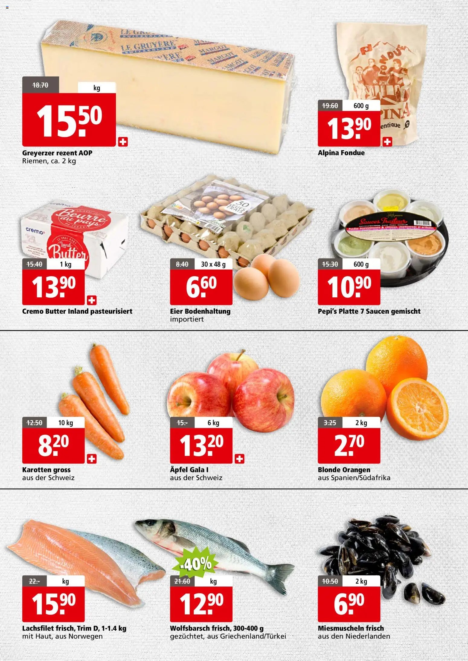 Aligro Aktionen Business Chavannes, Matran, Genf, Sitten (2025-11-24 - 2025-11-29) | 2