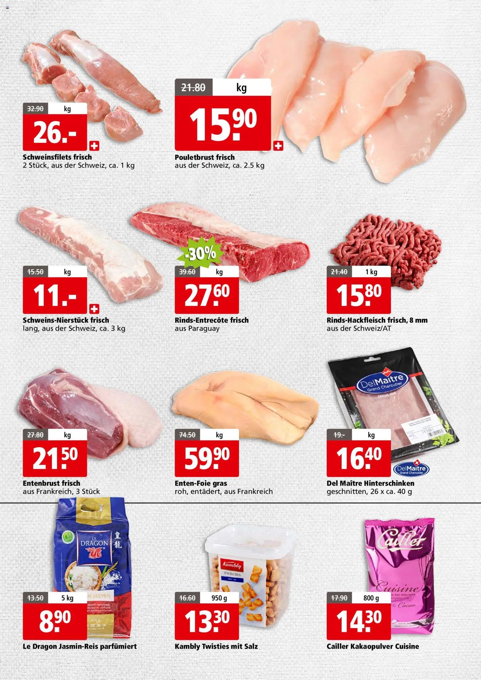 Aligro Aktionen Business Chavannes, Matran, Genf, Sitten (2025-11-24 - 2025-11-29) | 3