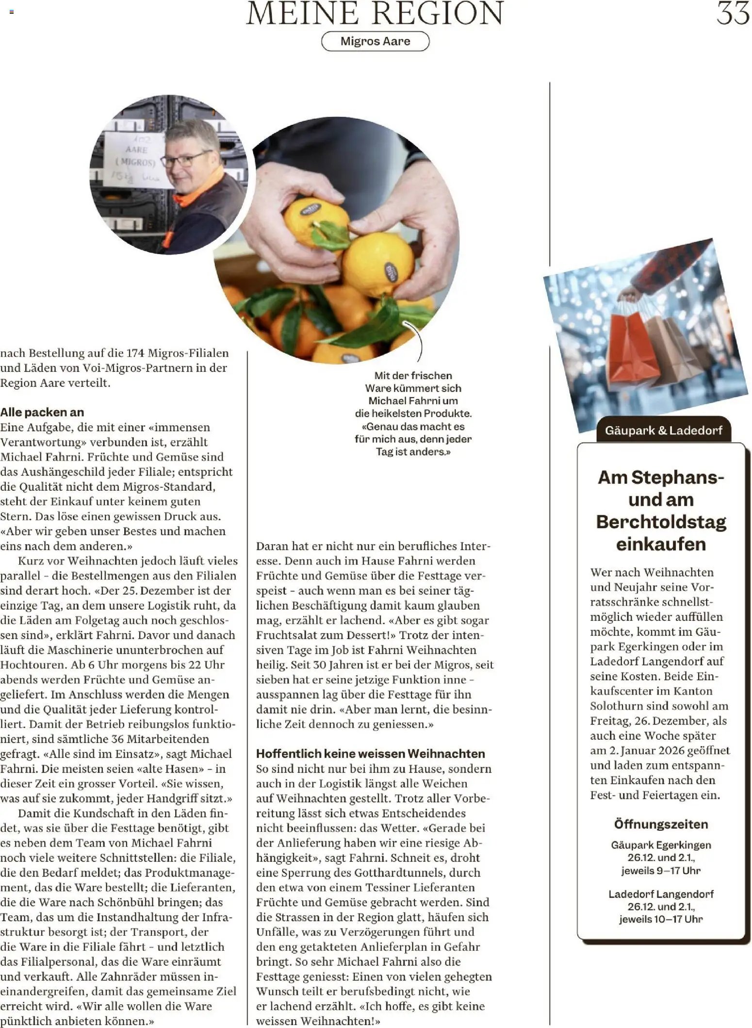 Migros Magazin (2025-12-23 - 2025-12-29) | 33