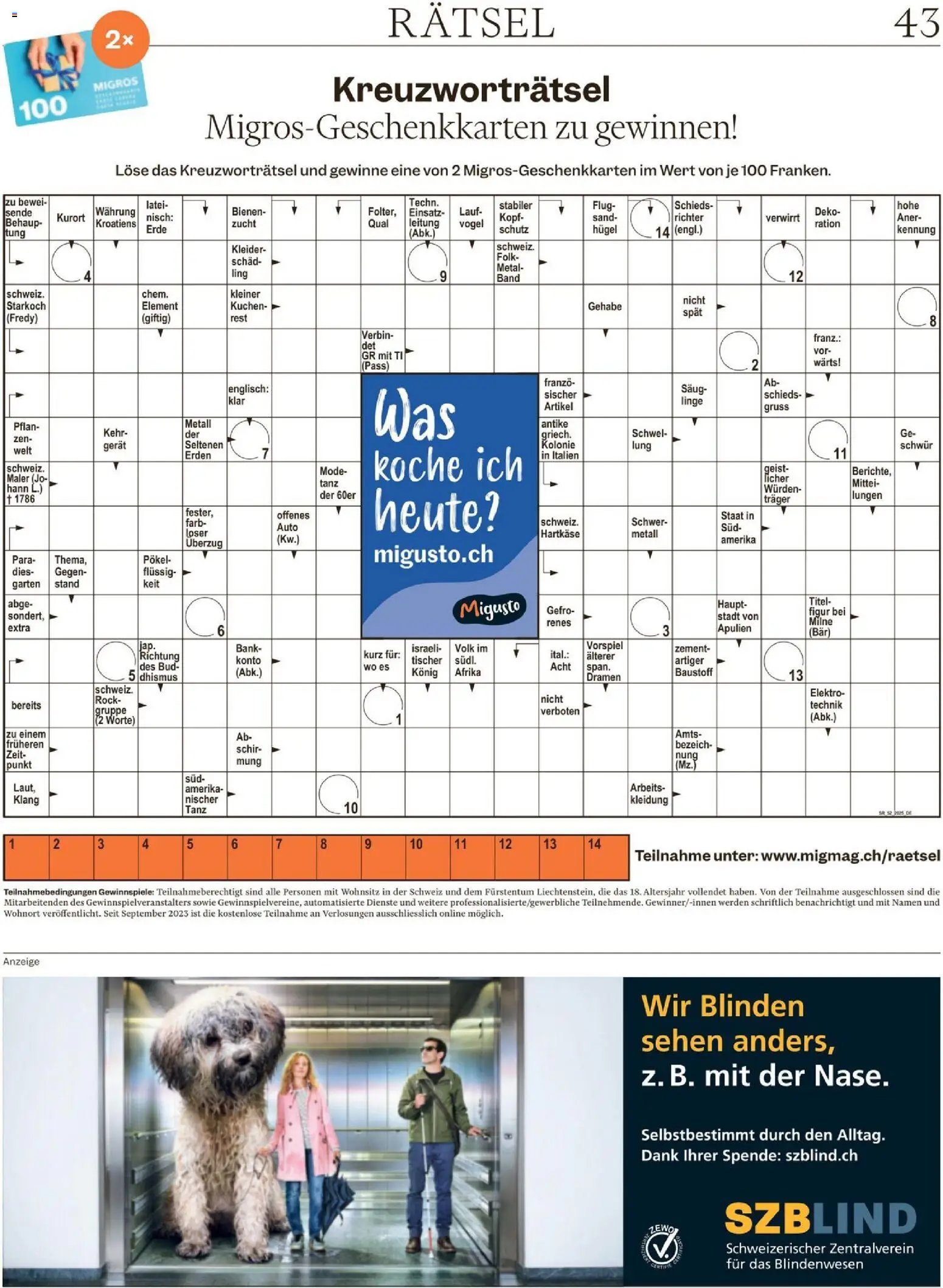 Migros Magazin (2025-12-23 - 2025-12-29) | 43