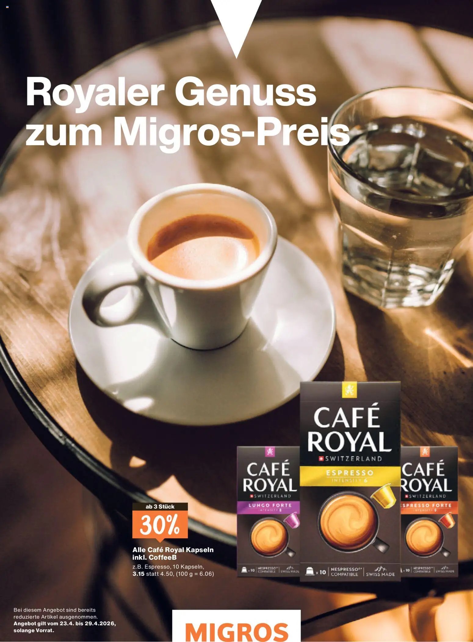 Migros aktionen (2026-04-22 - 2026-04-27)