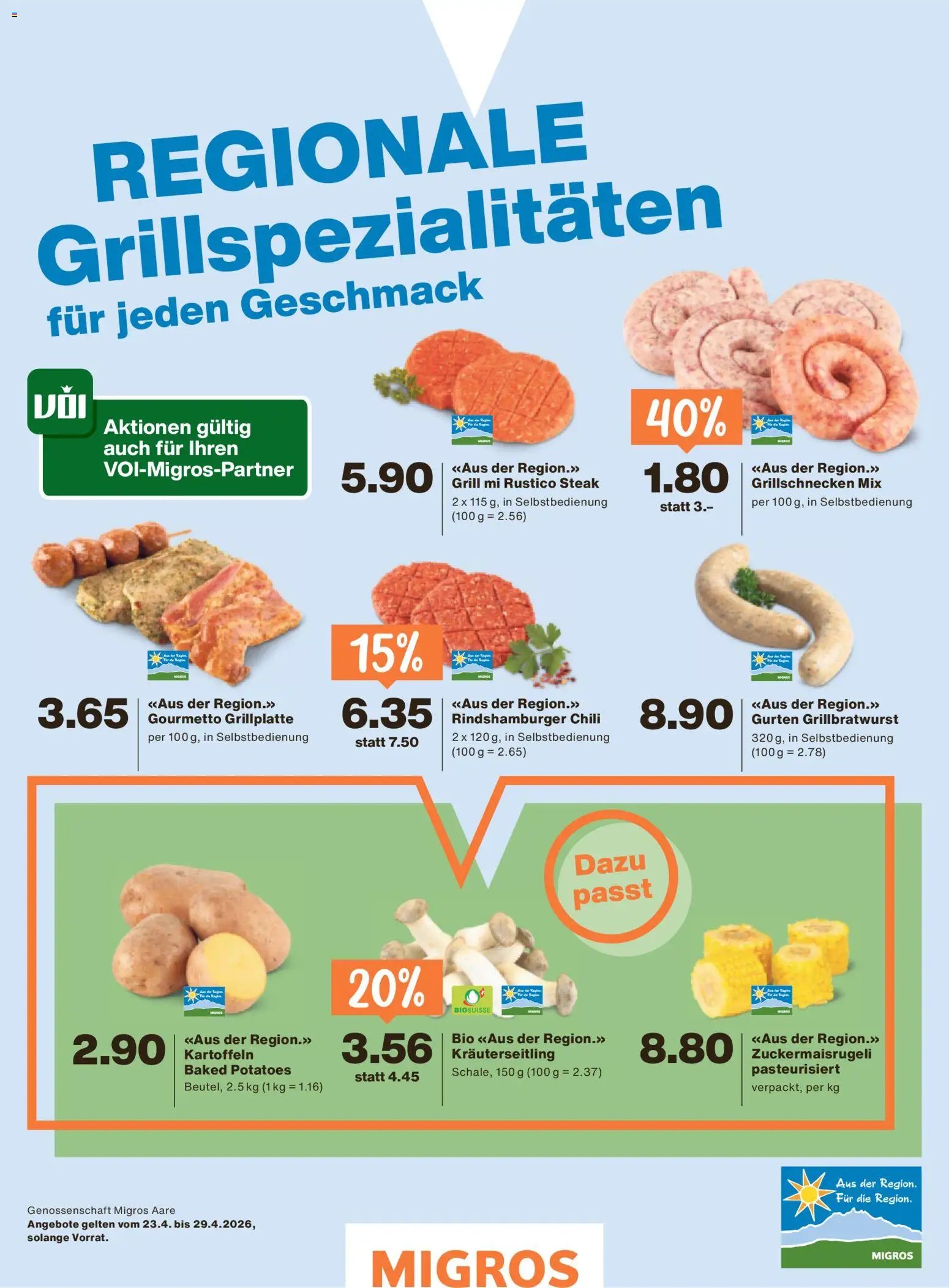 Migros aktionen (2026-04-22 - 2026-04-27)