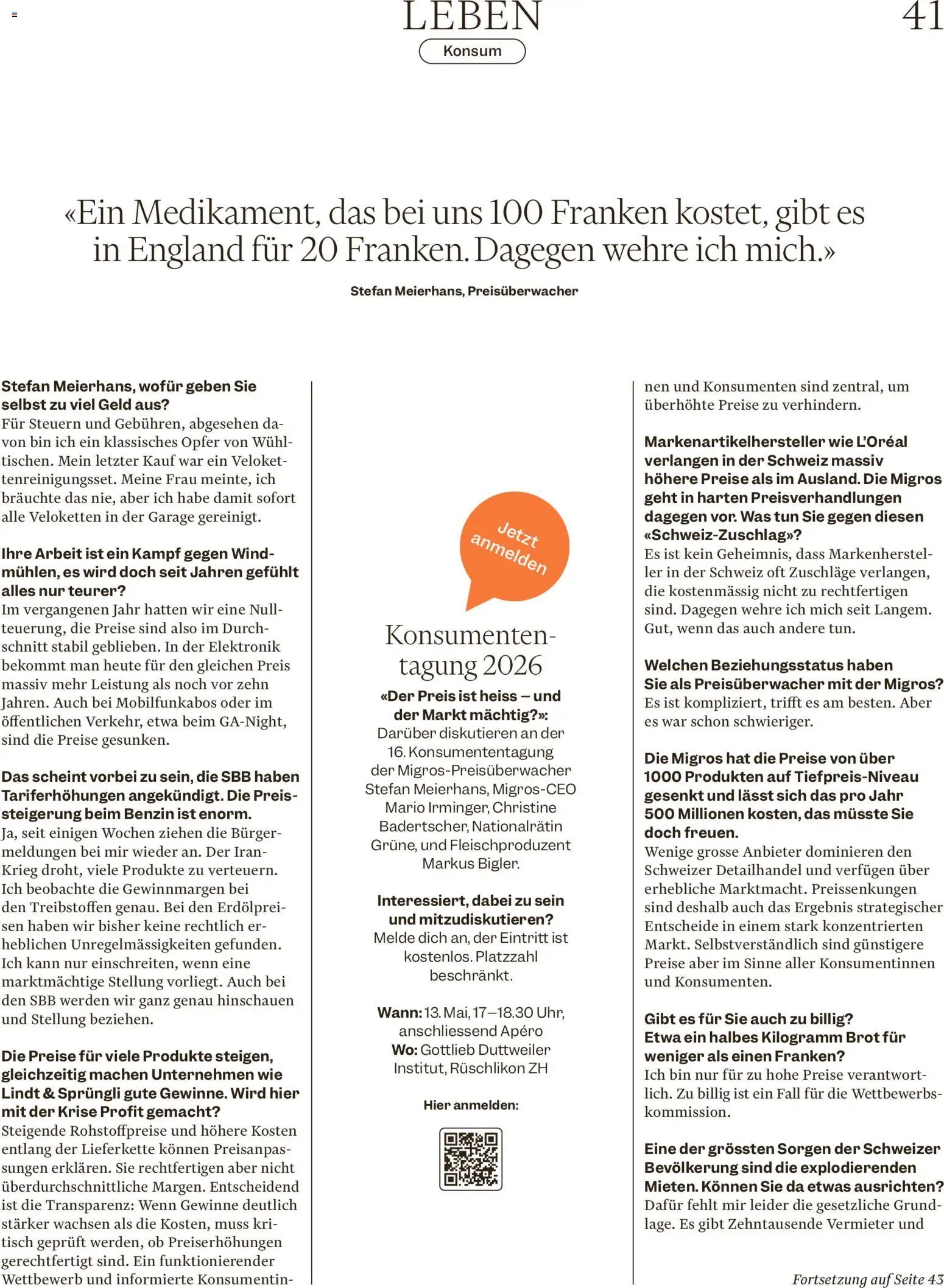 Migros aktionen (2026-04-22 - 2026-04-27)