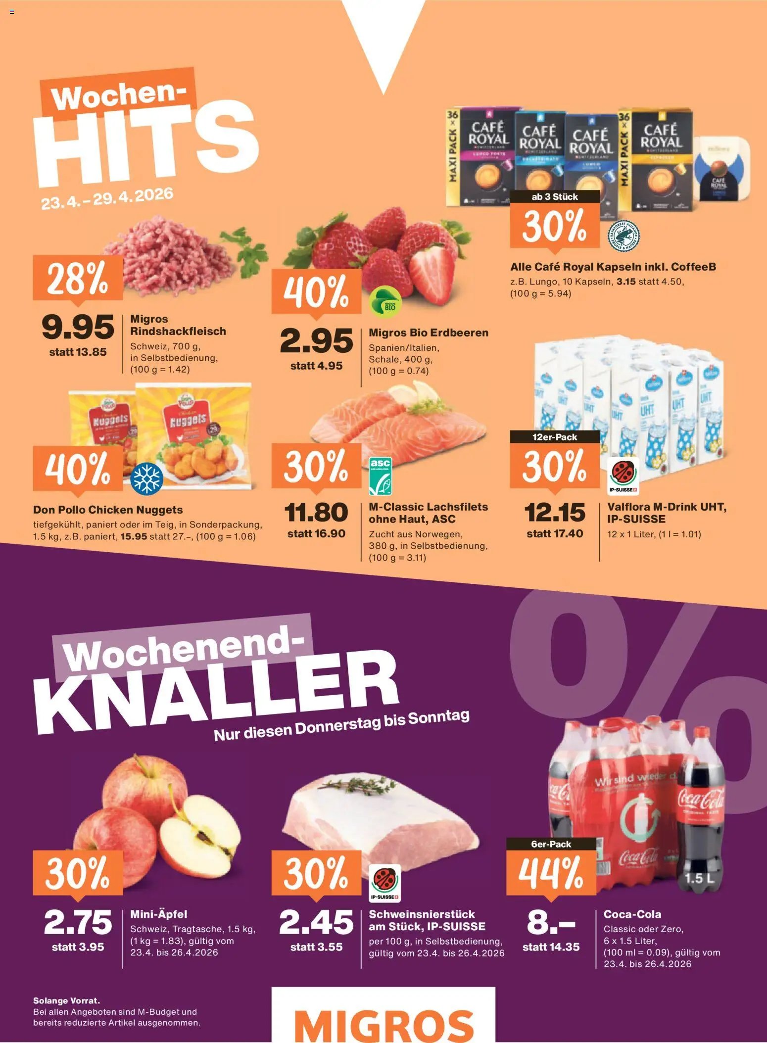 Migros aktionen (2026-04-22 - 2026-04-27)