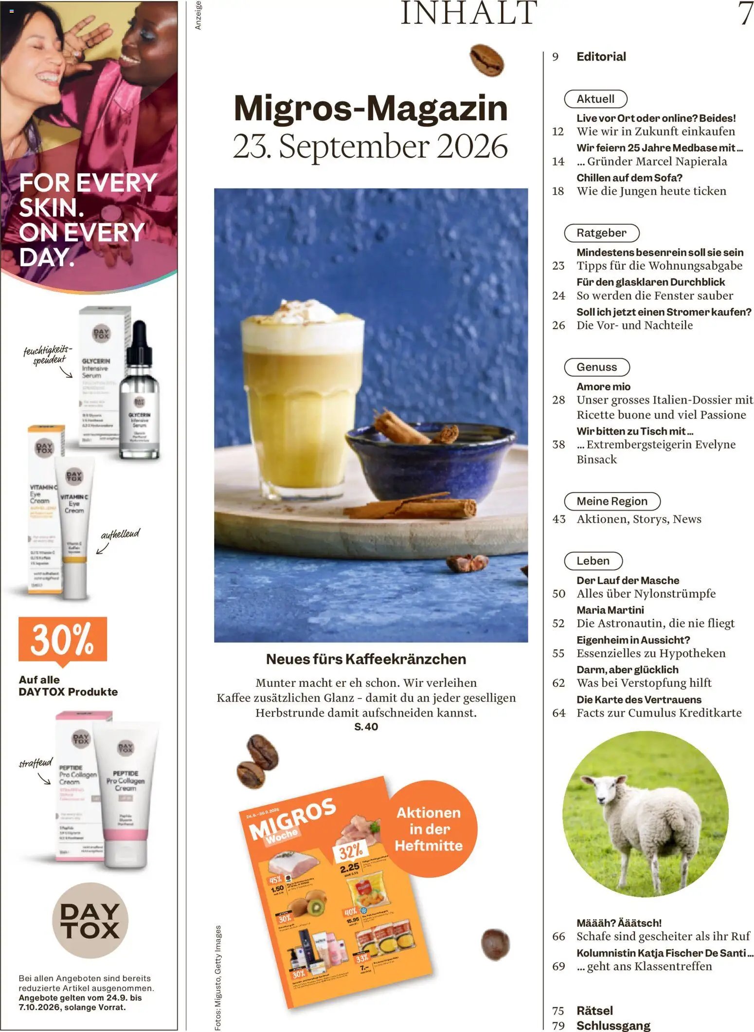 Migros aktionen Magazin