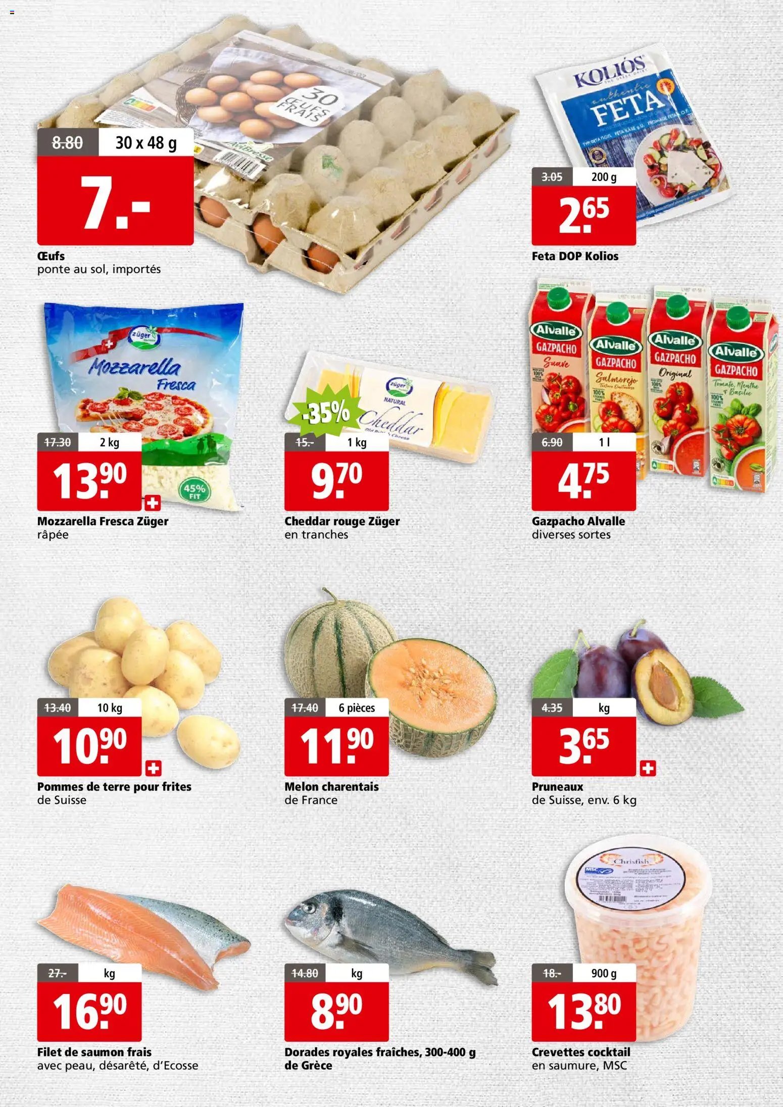 Aligro aktionen Business Chavannes, Matran, Genève, Sion