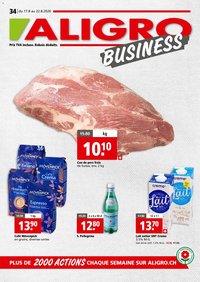 Aligro aktionen Business Chavannes, Matran, Genève, Sion