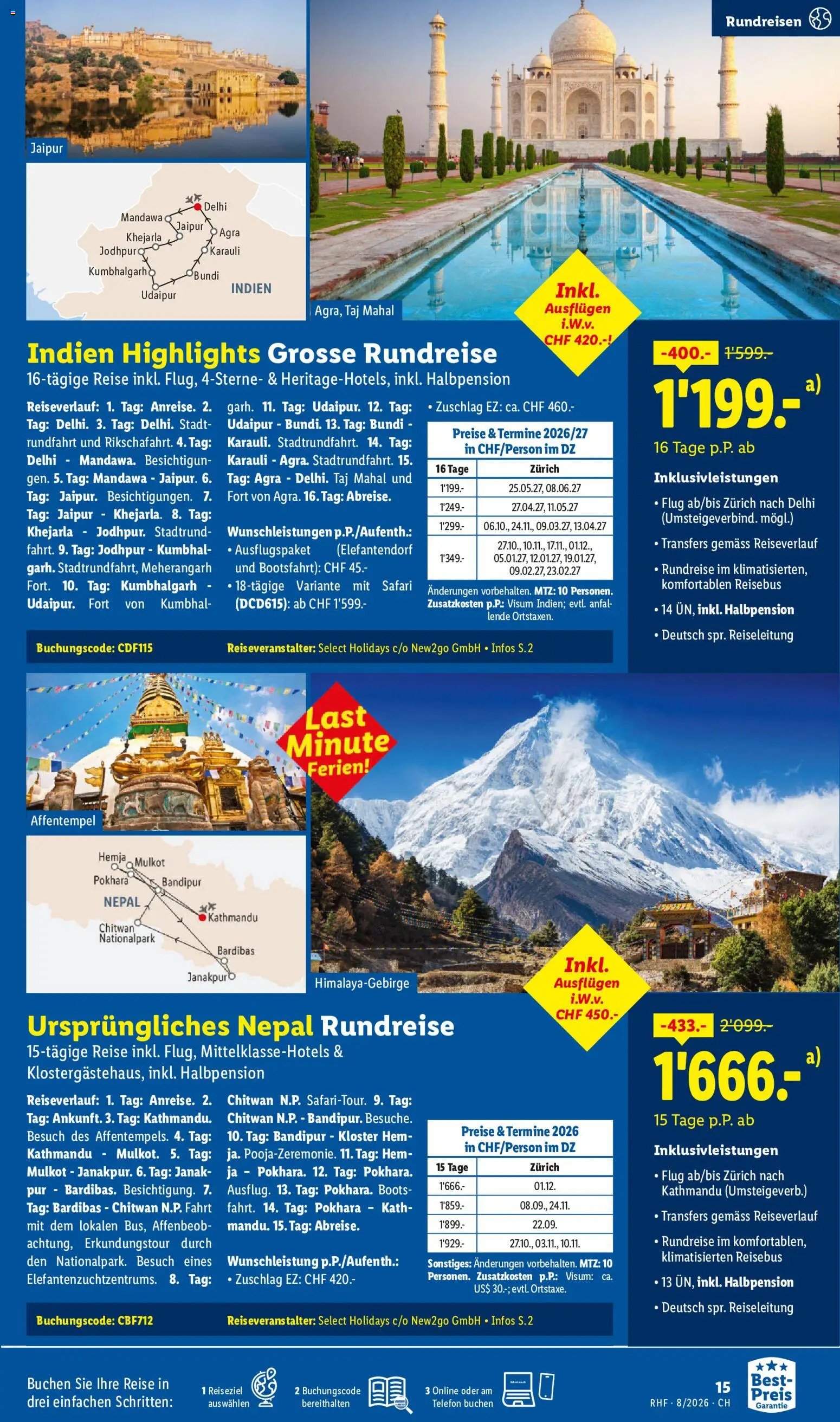 Lidl aktionen Reise-Highlights