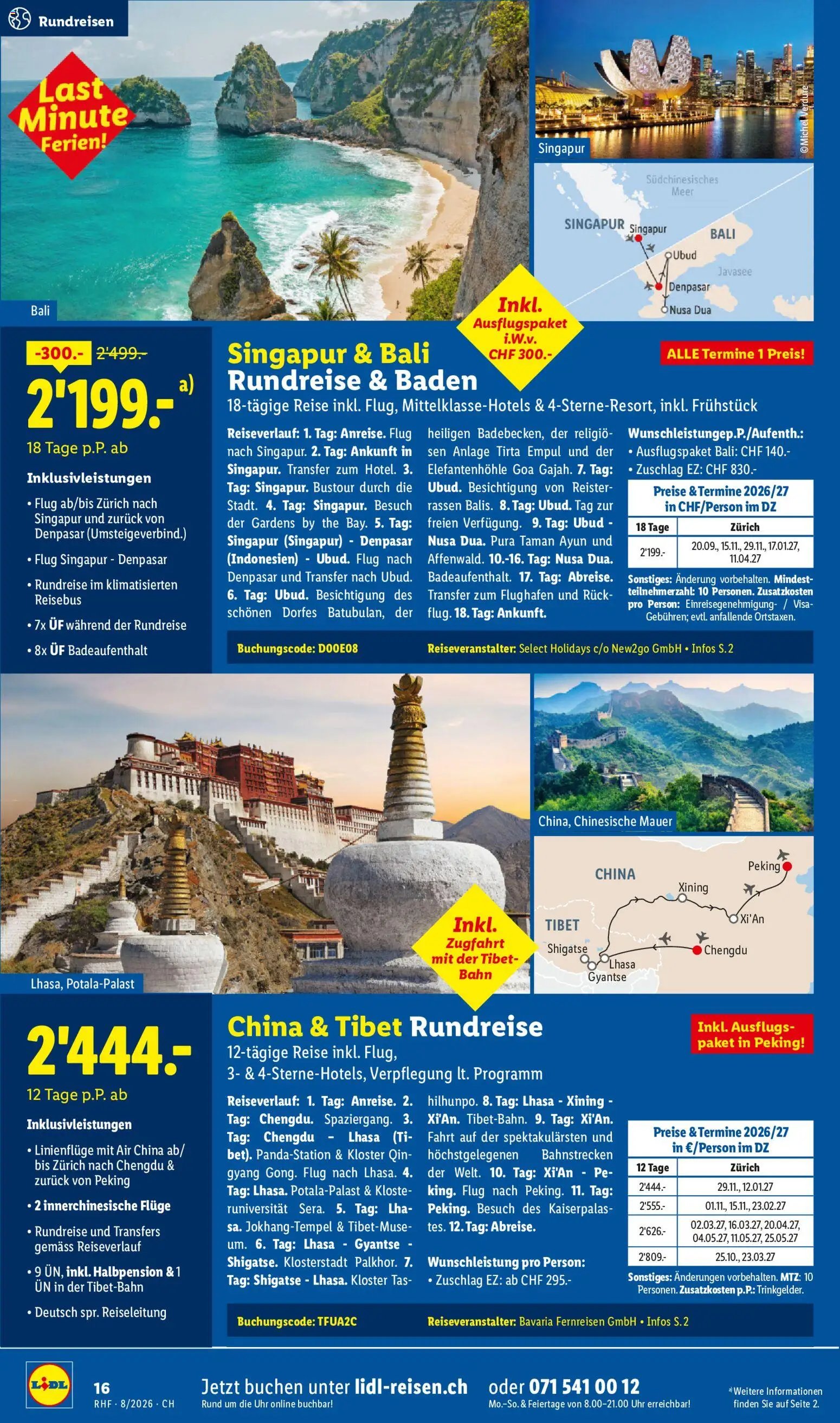 Lidl aktionen Reise-Highlights