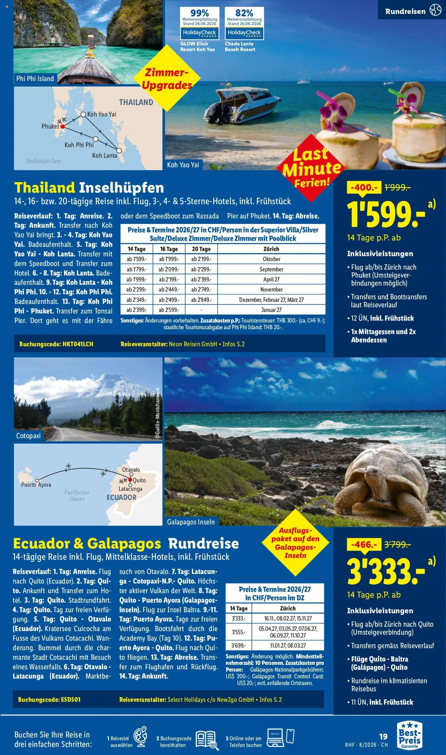 Lidl aktionen Reise-Highlights
