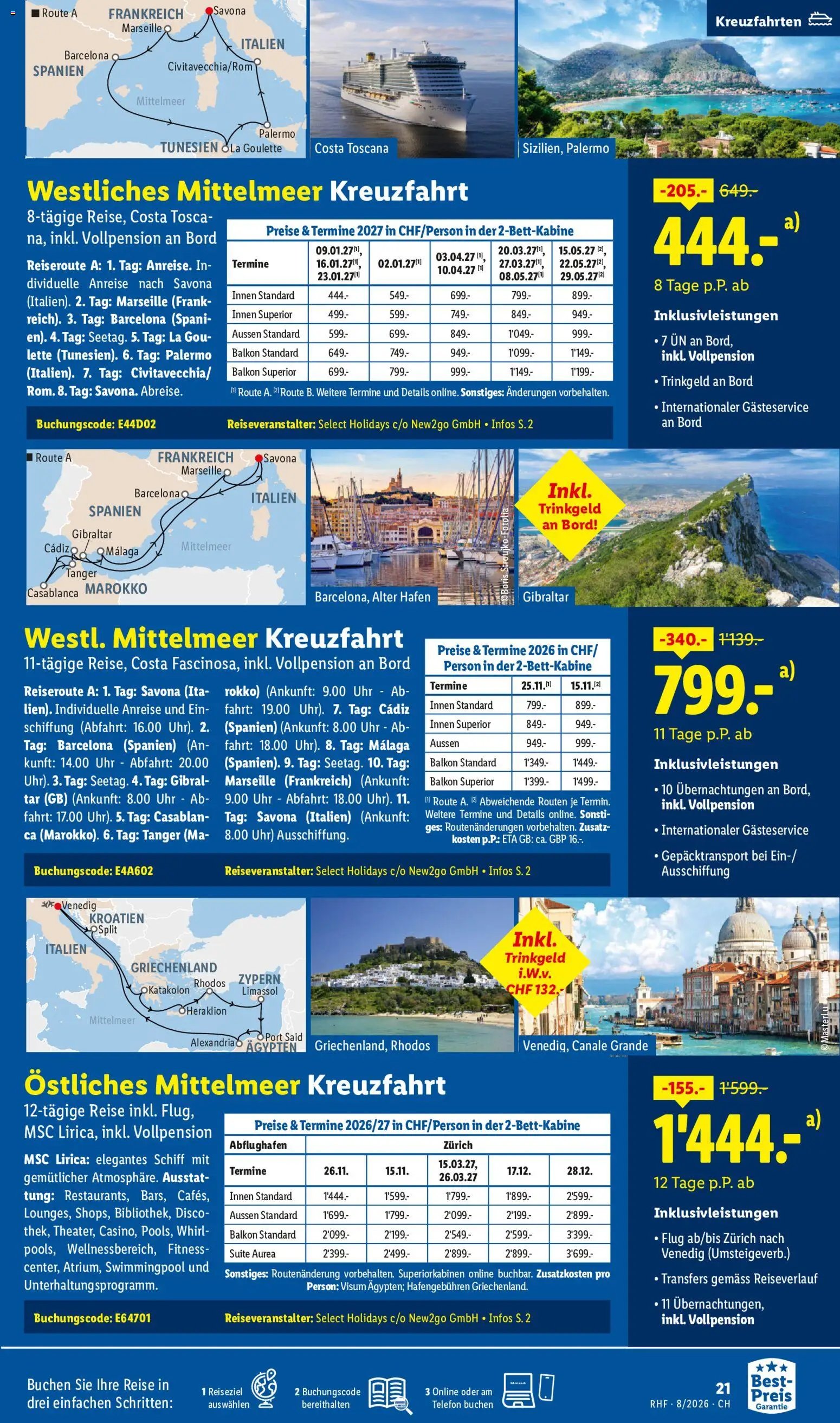 Lidl aktionen Reise-Highlights