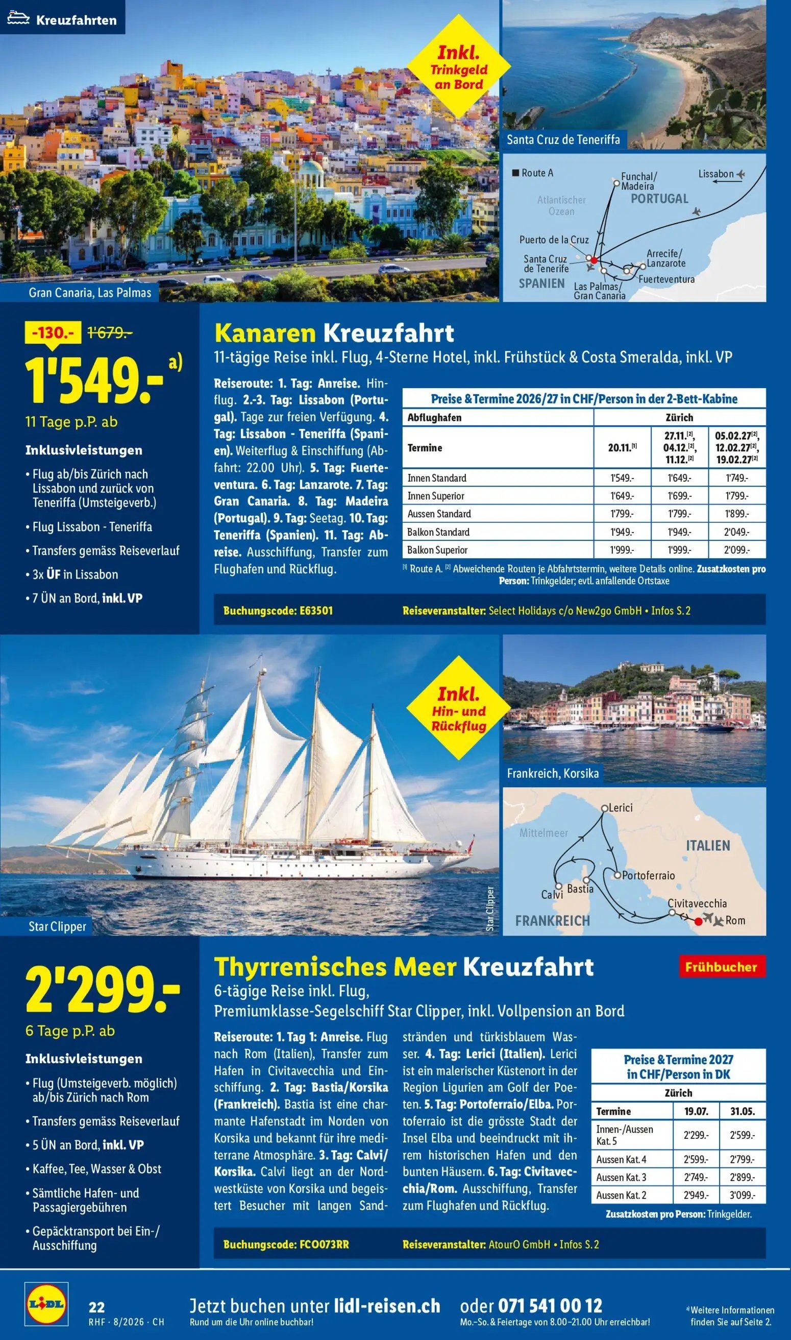 Lidl aktionen Reise-Highlights