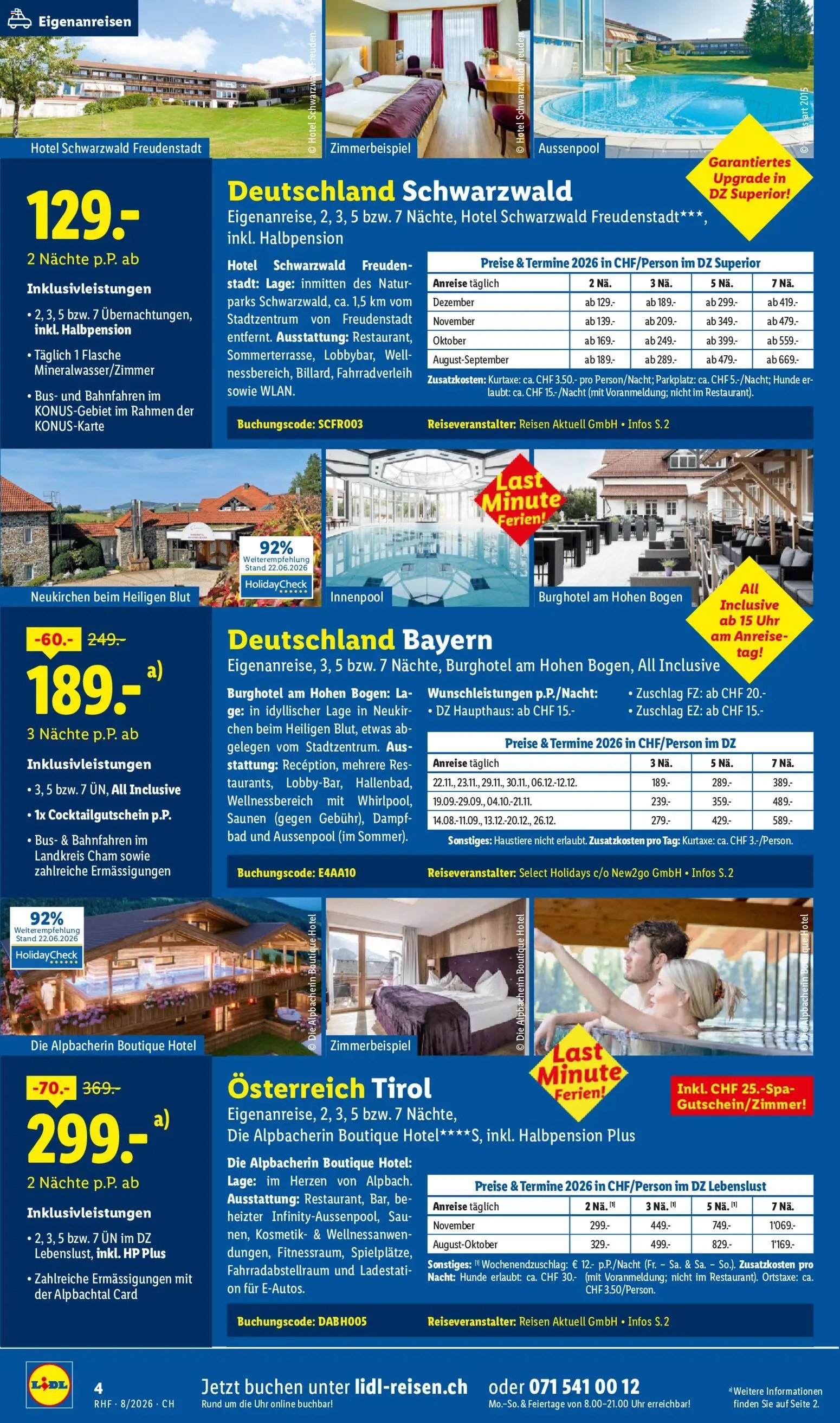 Lidl aktionen Reise-Highlights