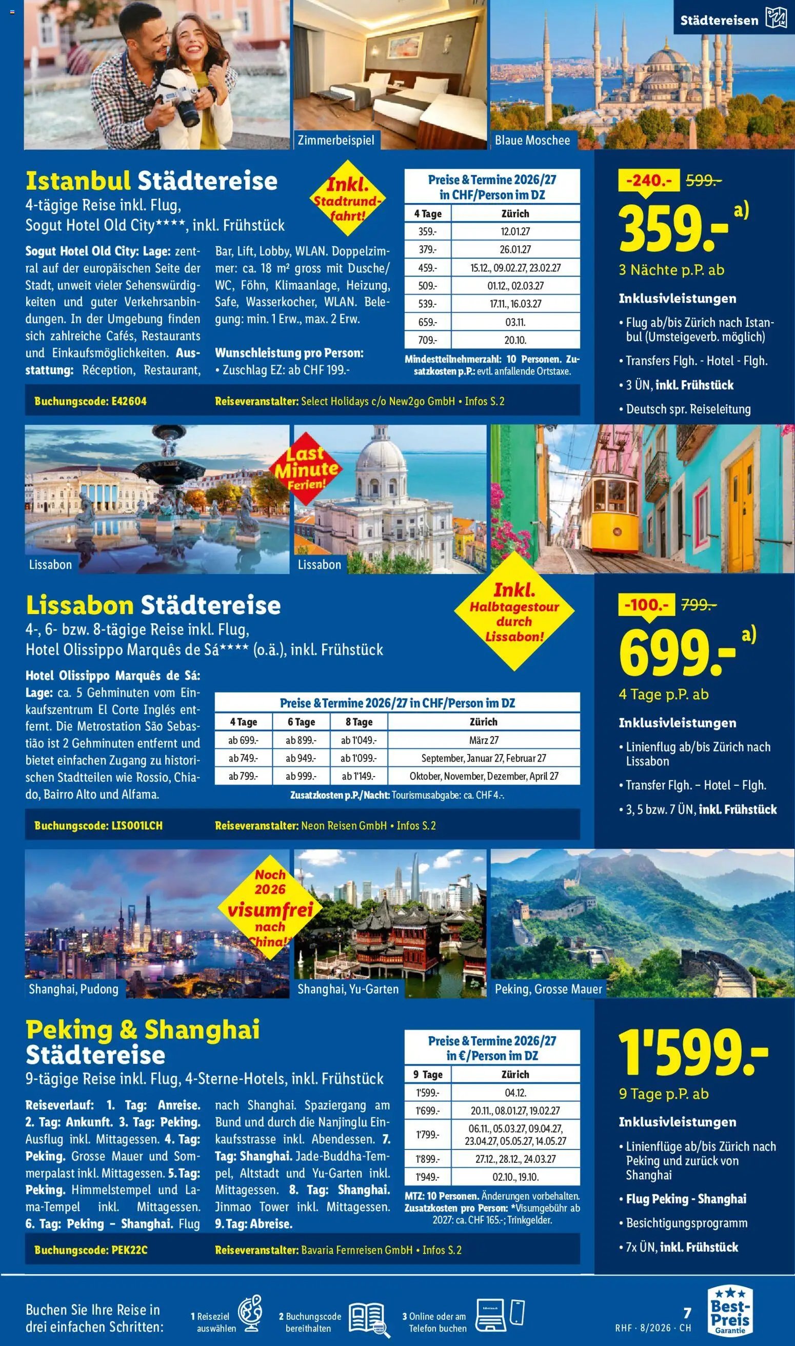 Lidl aktionen Reise-Highlights