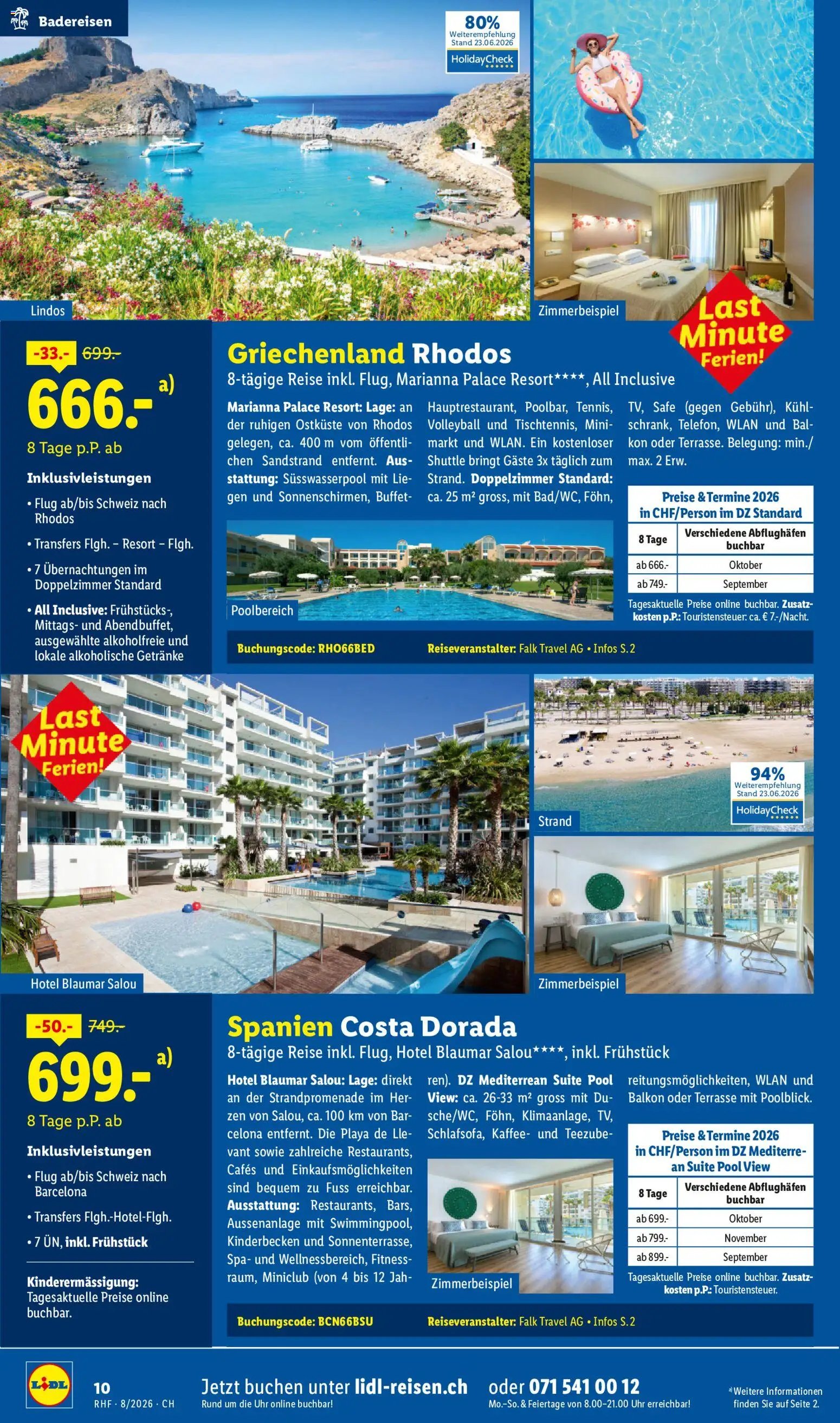 Lidl aktionen Reise-Highlights