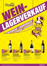 TopCC aktionen Weinlagerverkauf