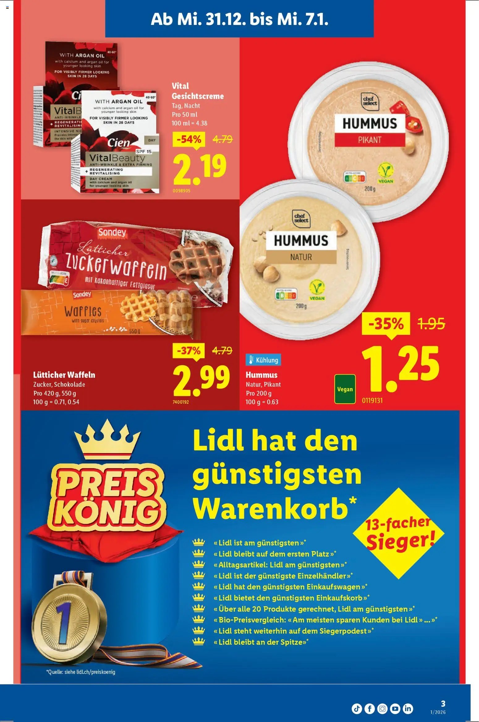 Lidl Aktionen Neueröffnung Bremgarten (2025-12-31 - 2026-01-07) | 3