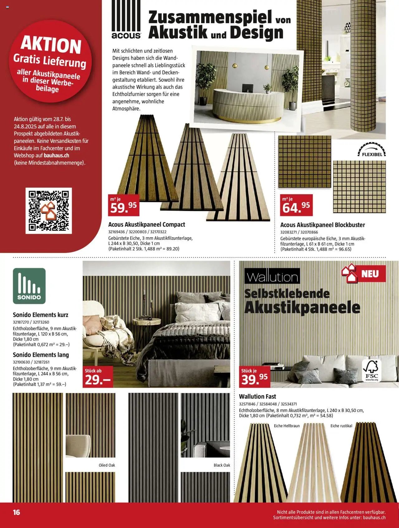 Bauhaus Aktionen (2025-07-28 - 2025-08-24)