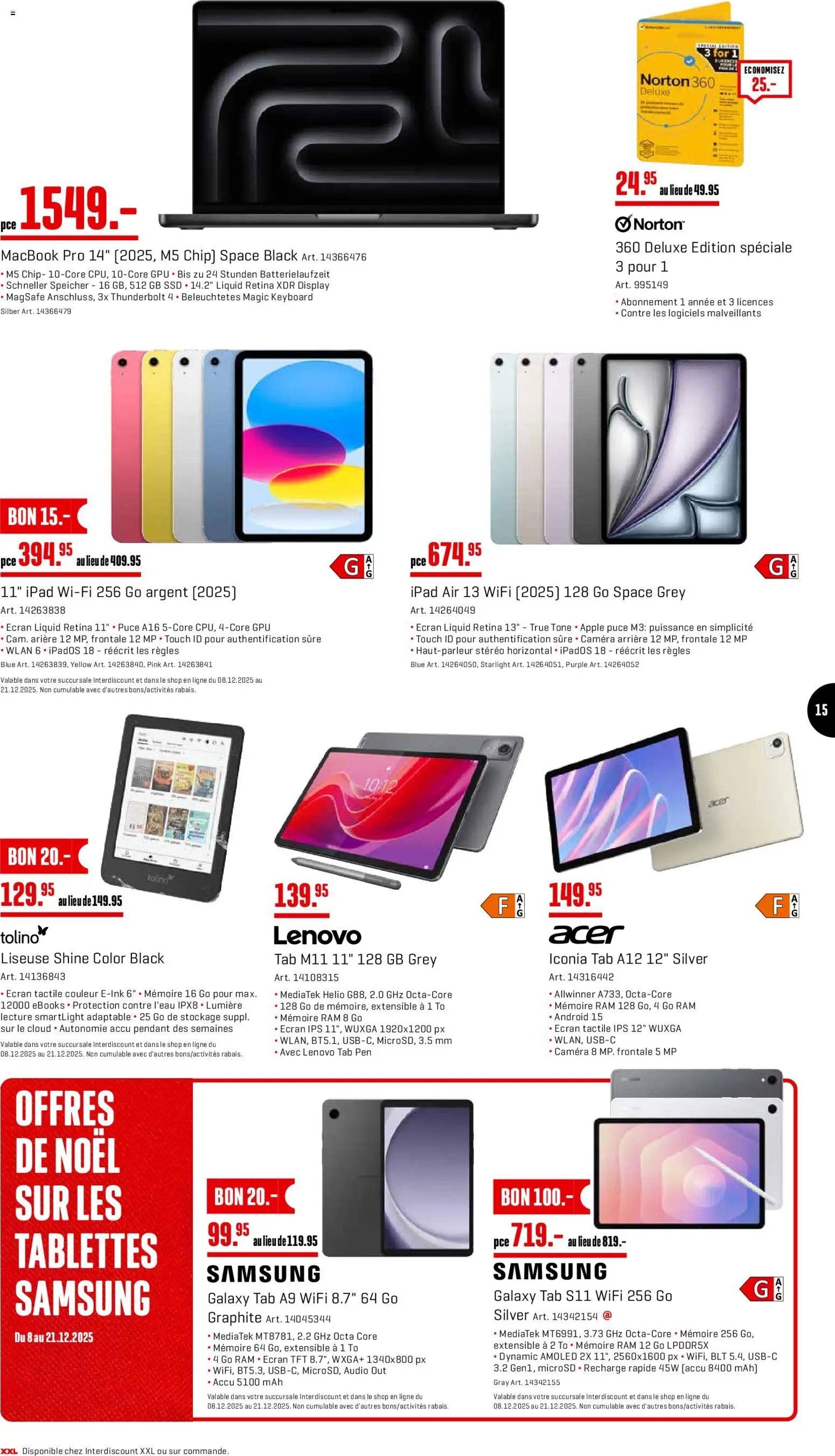 Interdiscount Aktionen FR (2025-12-08 - 2025-12-21)