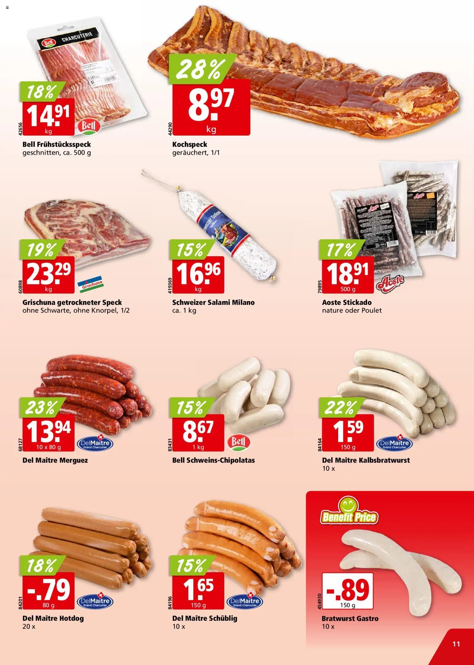 Aligro aktionen Chavannes, Matran, Genf, Sitten