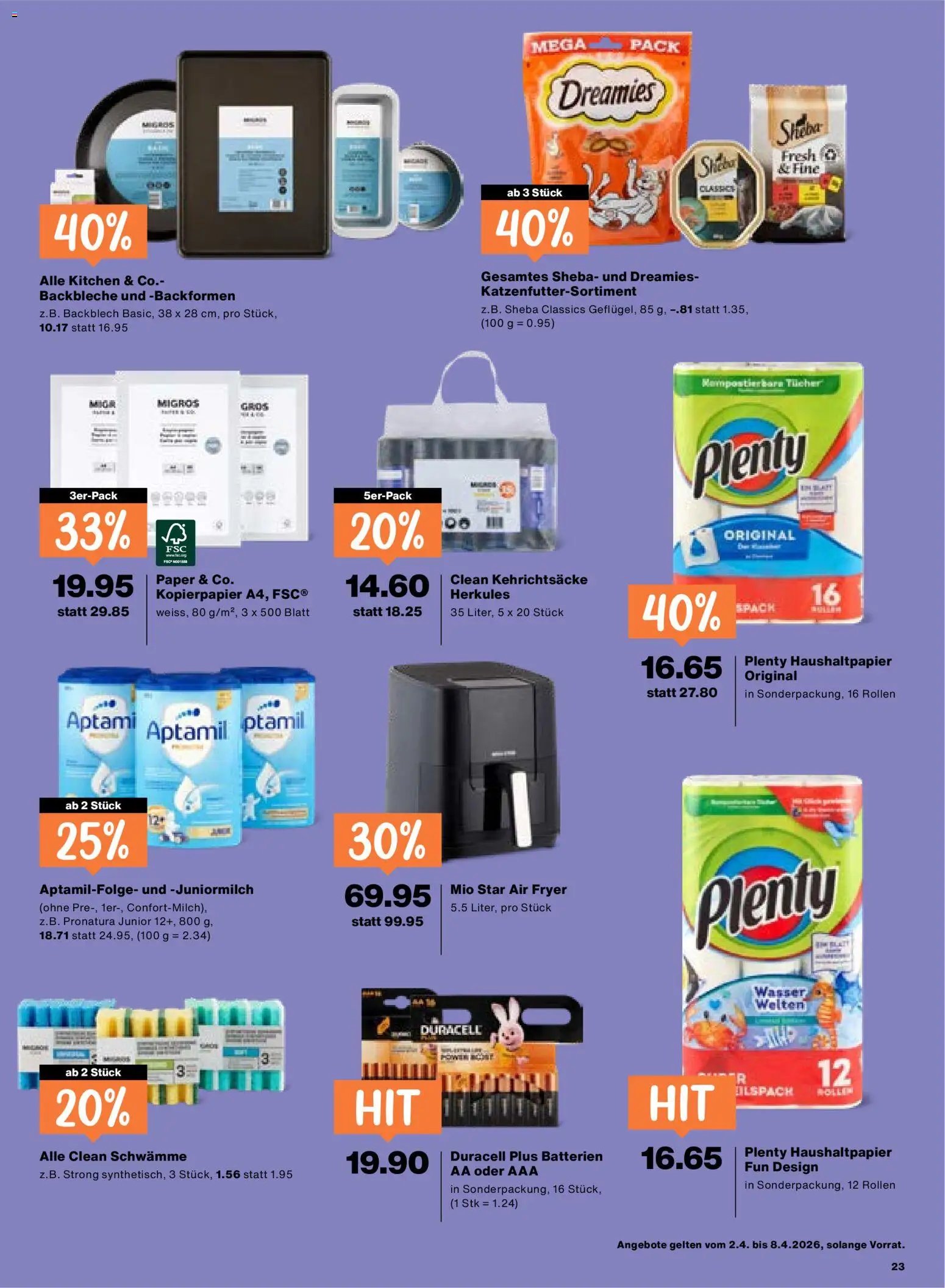 Migros aktionen (2026-04-02 - 2026-04-08)