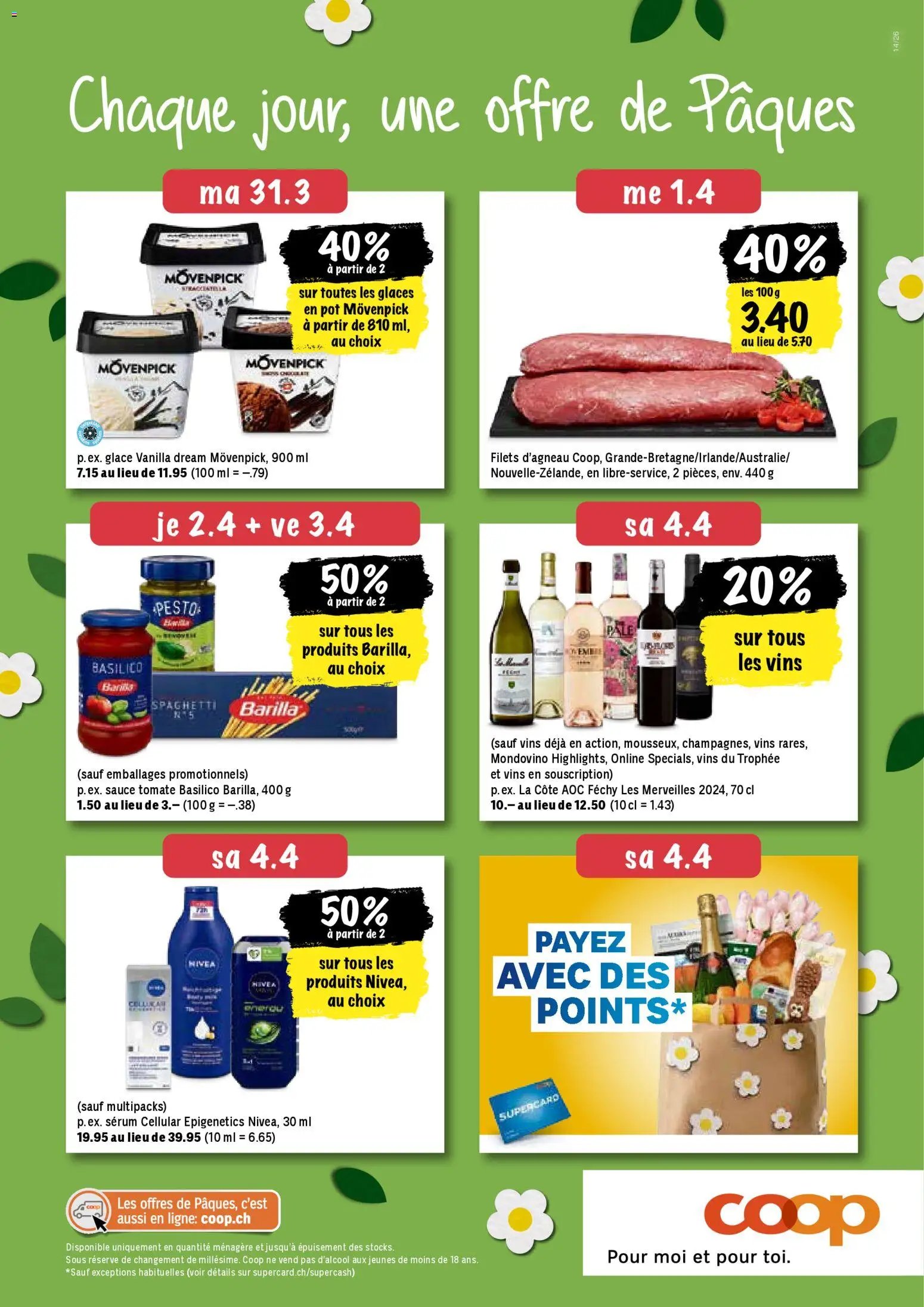 Coop aktionen FR (2026-03-31 - 2026-04-08)