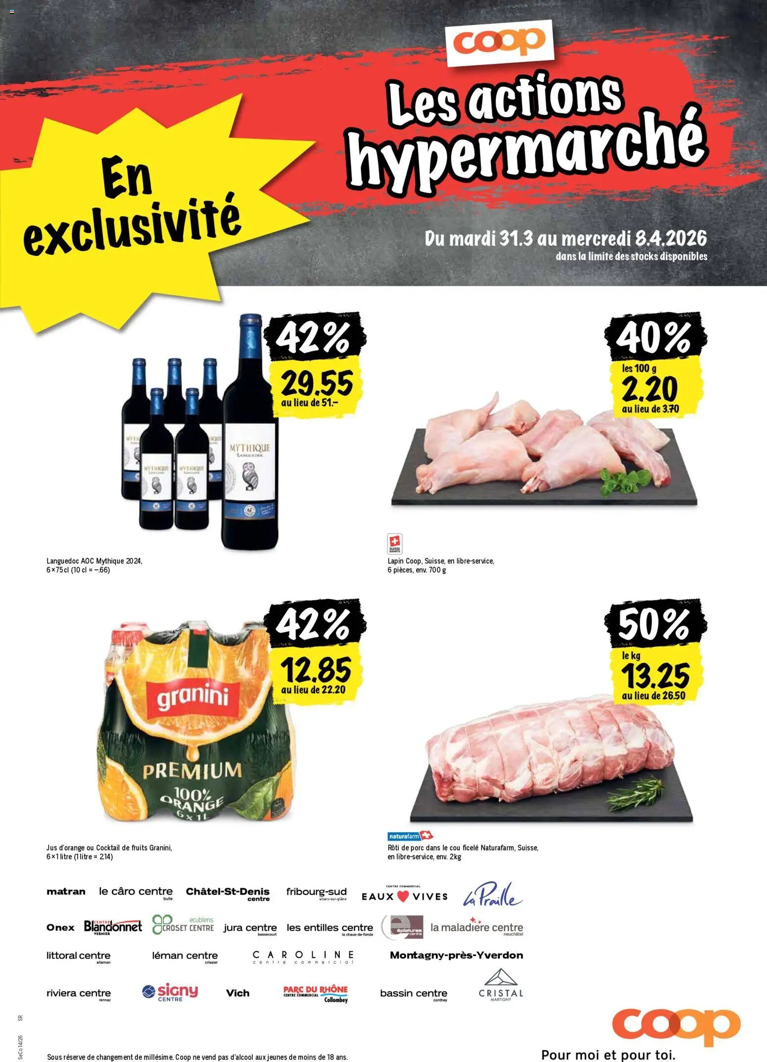 Coop aktionen FR (2026-03-31 - 2026-04-08)