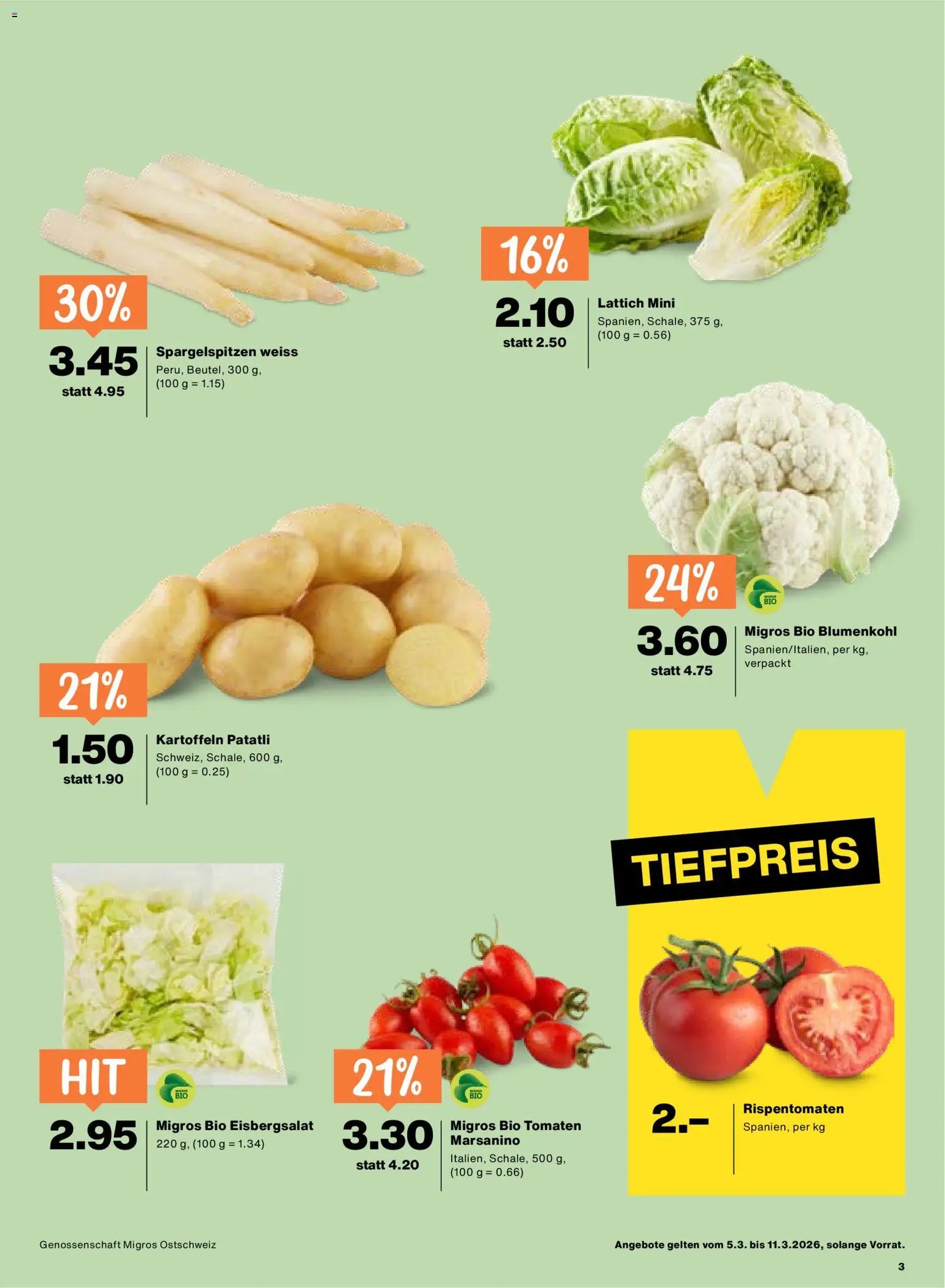 Migros aktionen (2026-03-03 - 2026-03-11)