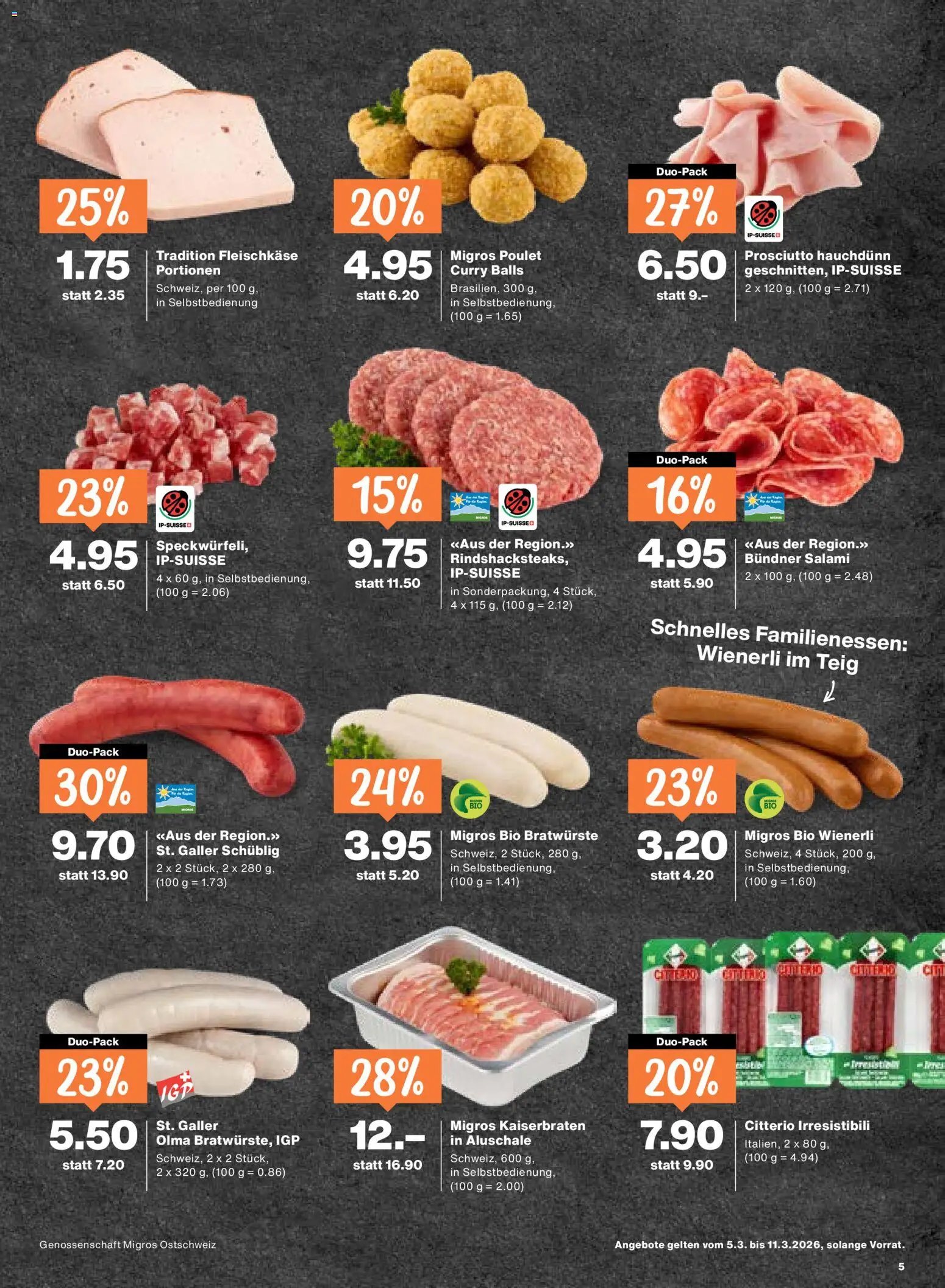 Migros aktionen (2026-03-03 - 2026-03-11)