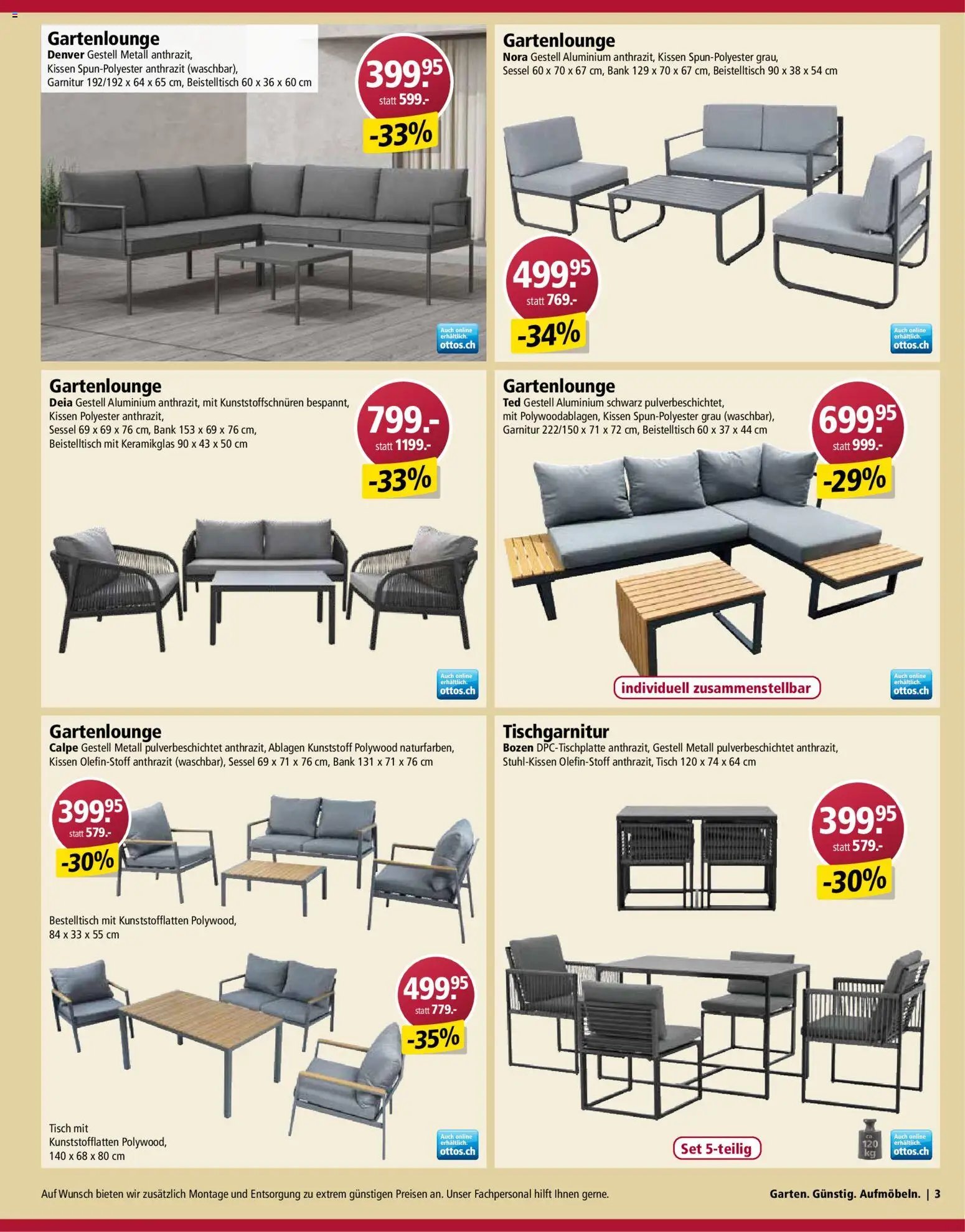 Otto's Aktionen Gartenmöbel (2026-03-03 - 2026-03-09)