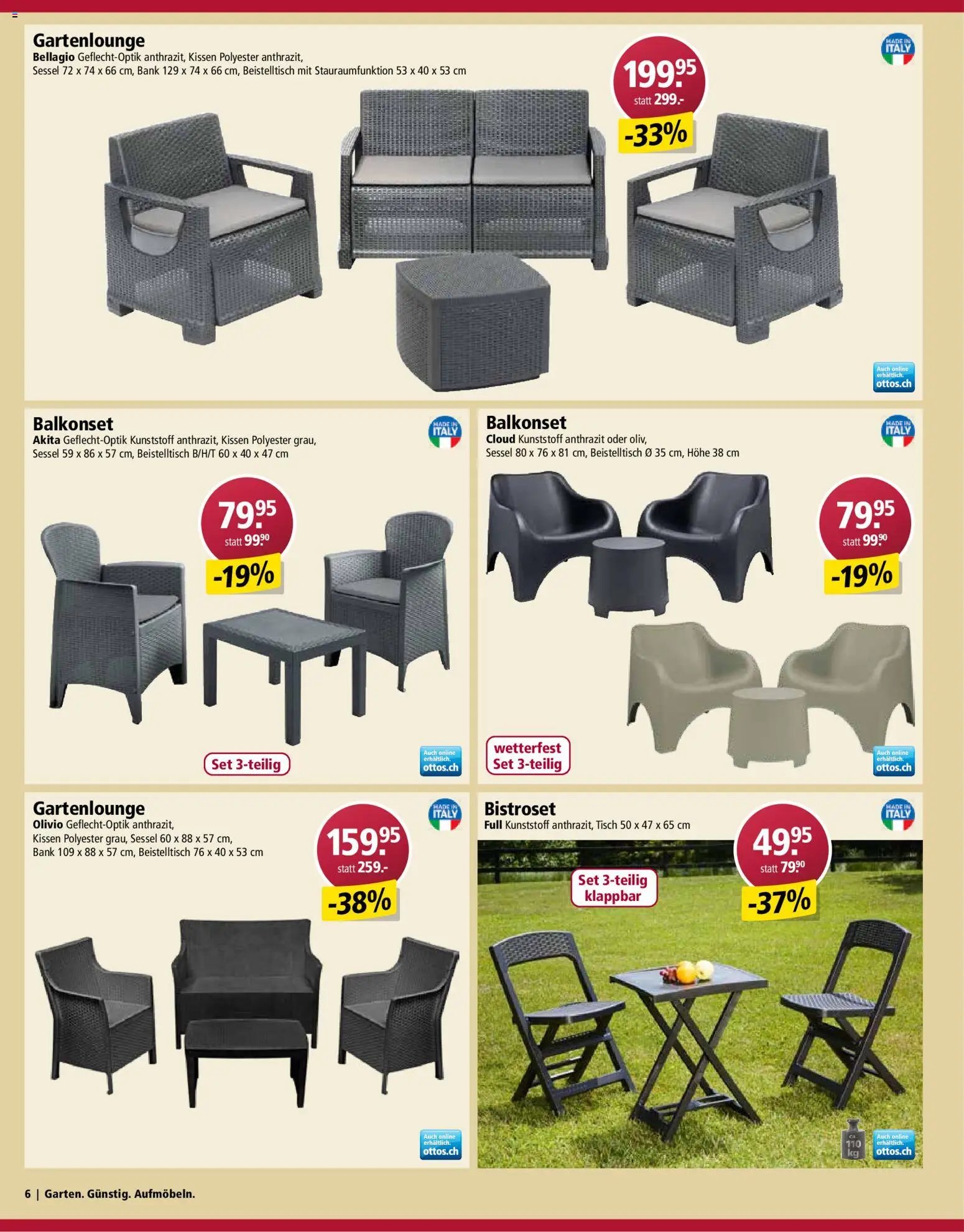 Otto's Aktionen Gartenmöbel (2026-03-03 - 2026-03-09)