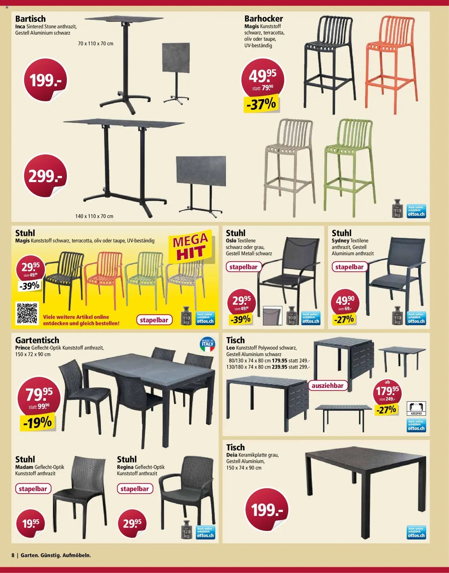 Otto's Aktionen Gartenmöbel (2026-03-03 - 2026-03-09)
