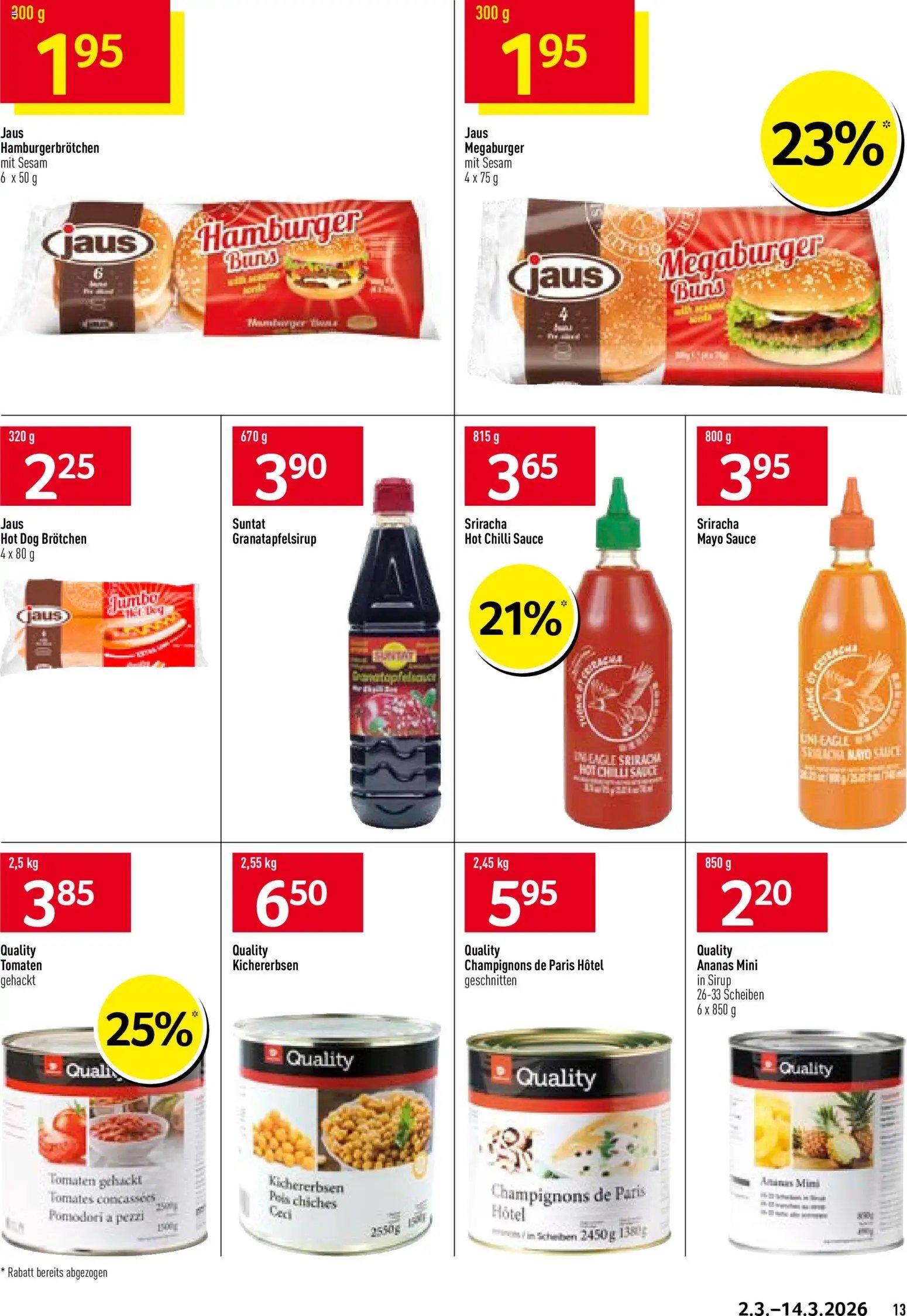 Prodega Aktionen Take Away (2026-03-02 - 2026-03-14)