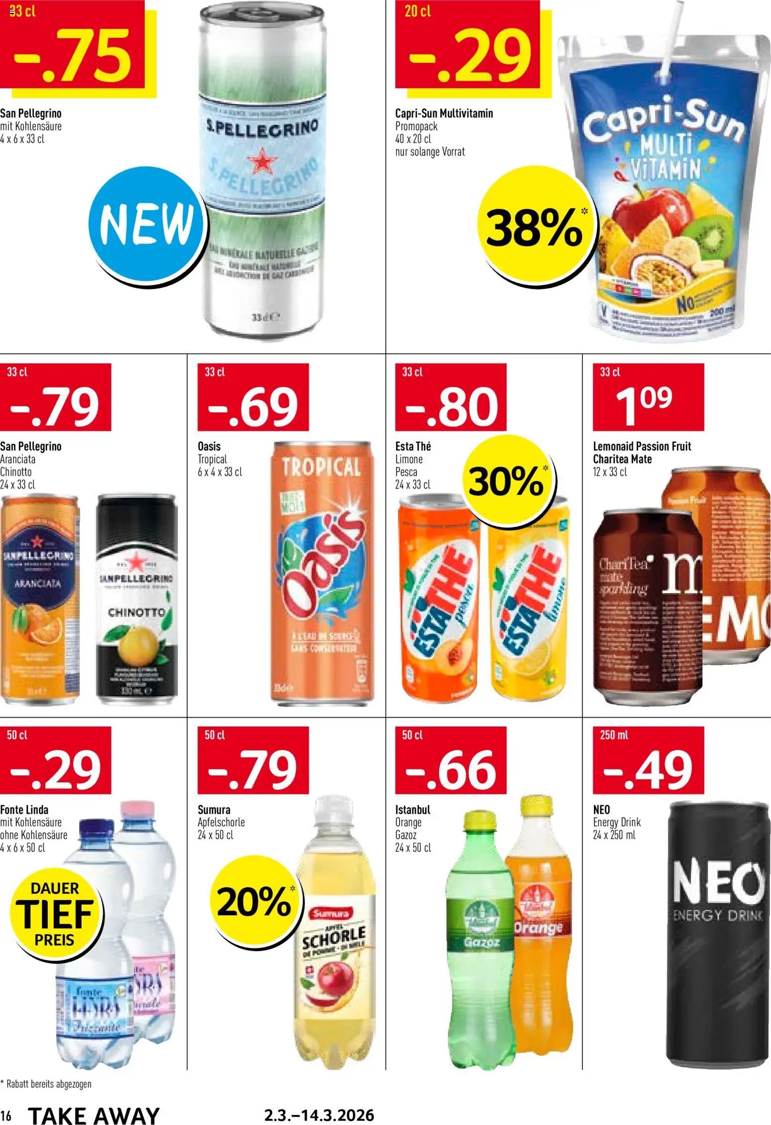 Prodega Aktionen Take Away (2026-03-02 - 2026-03-14)