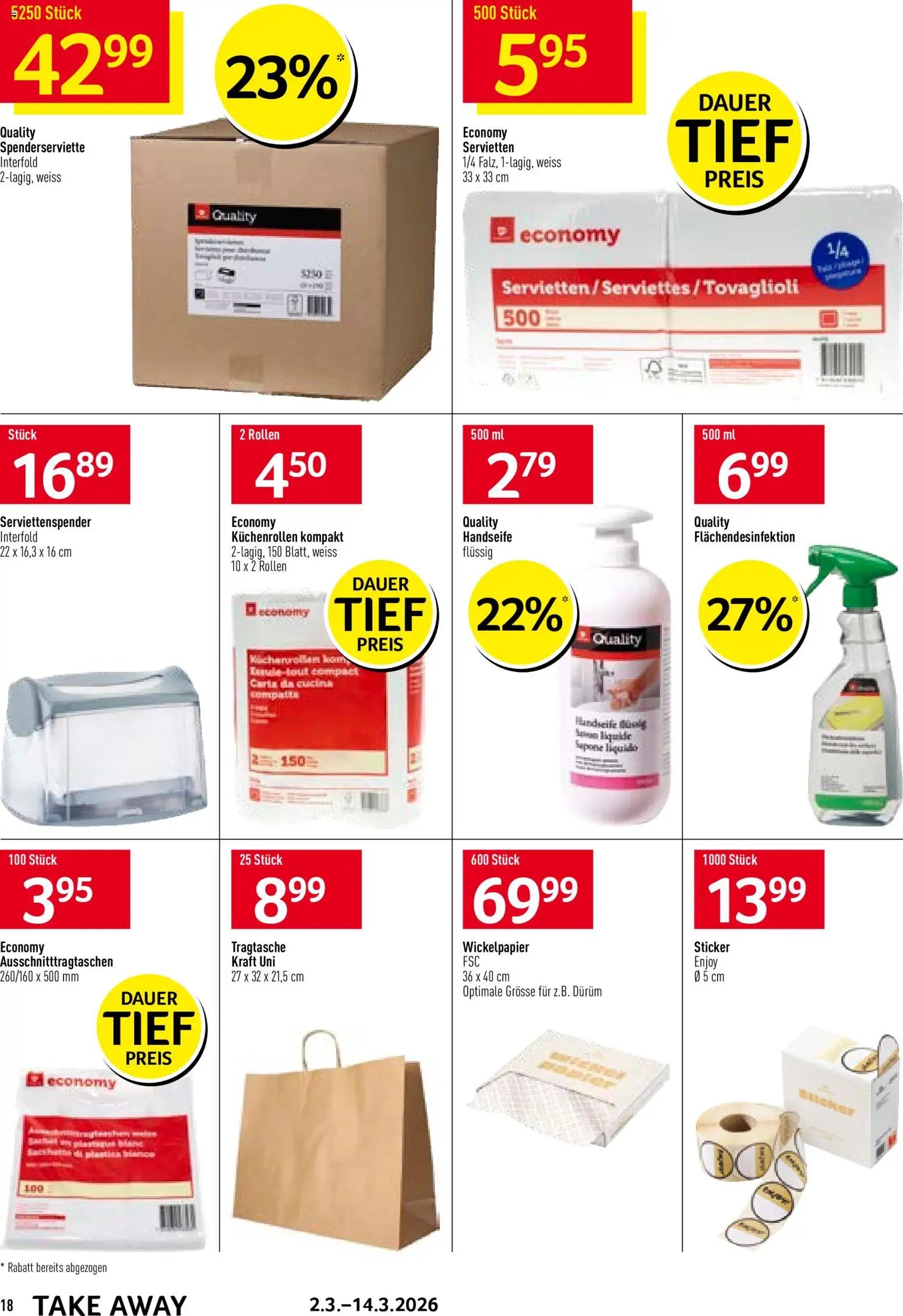 Prodega Aktionen Take Away (2026-03-02 - 2026-03-14)