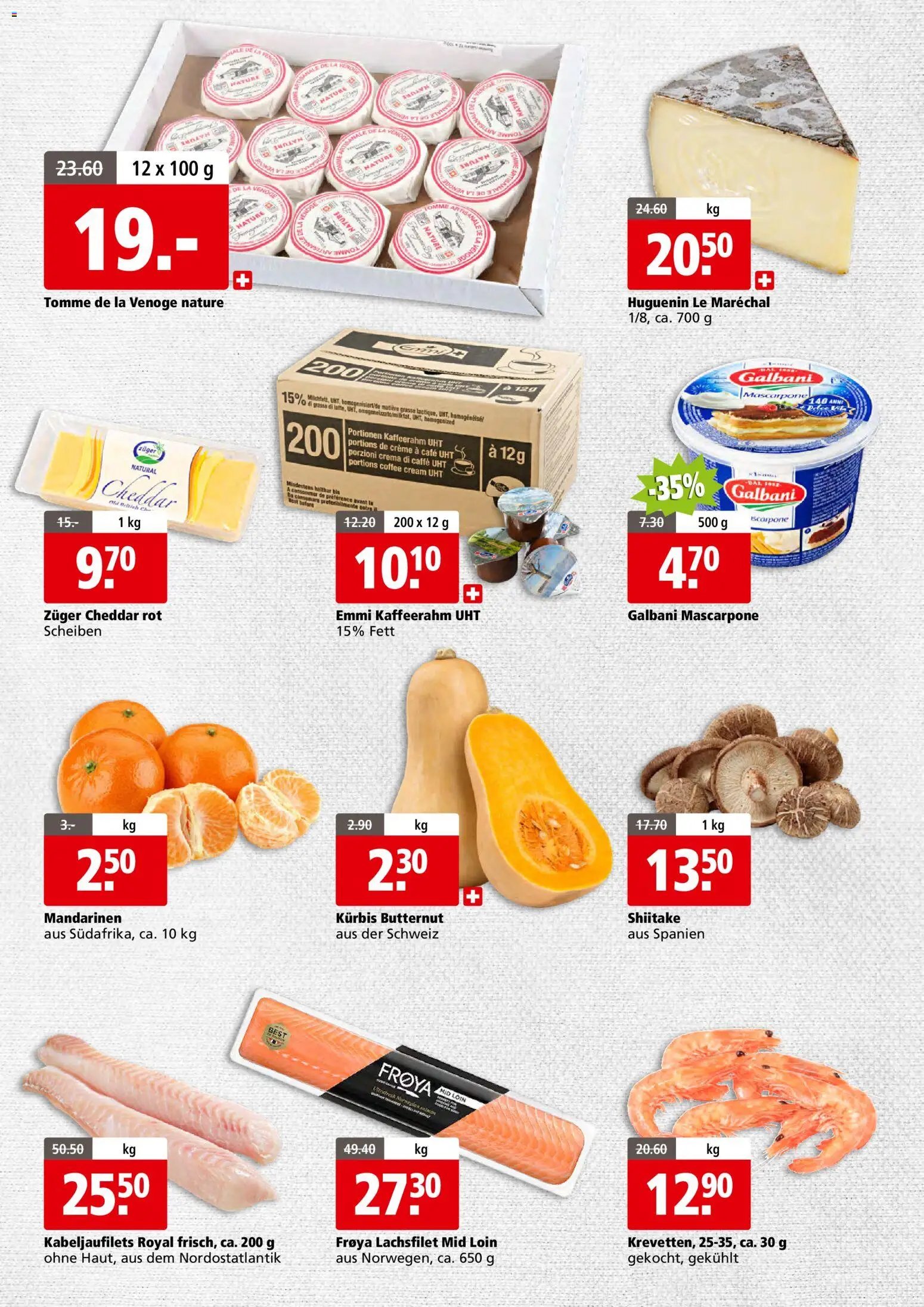 Aligro aktionen Business Chavannes, Matran, Genf, Sitten