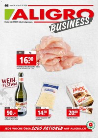 Aligro aktionen Business Chavannes, Matran, Genf, Sitten